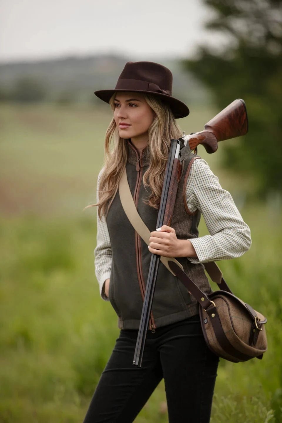Gunner and Hound Fleeces & Quilted Gilets Gunner and Hound Women's Tweed Gilet