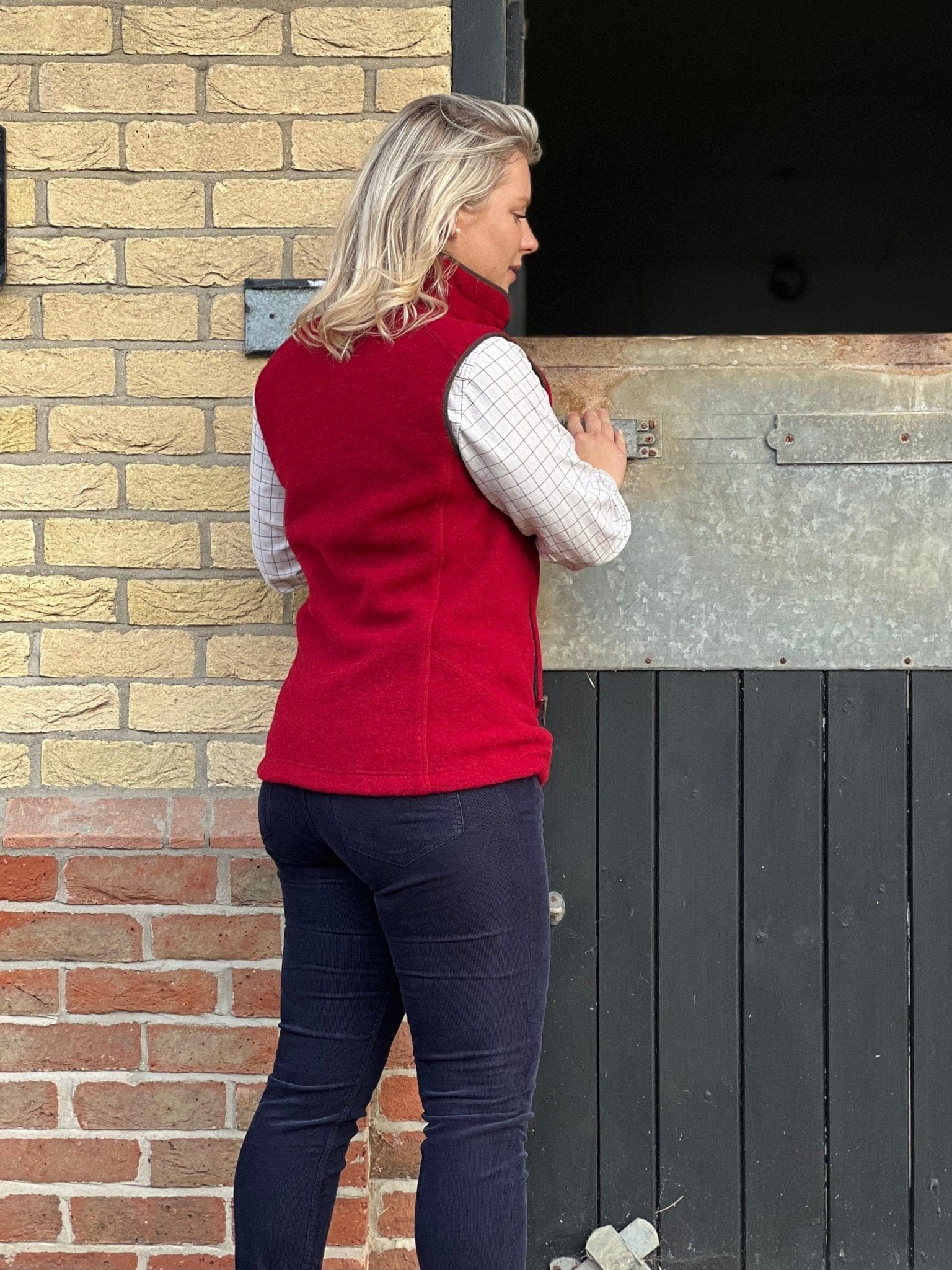 Laksen Fleeces & Quilted Gilets Laksen Women's Pentland Fleece Vest Gilet Red