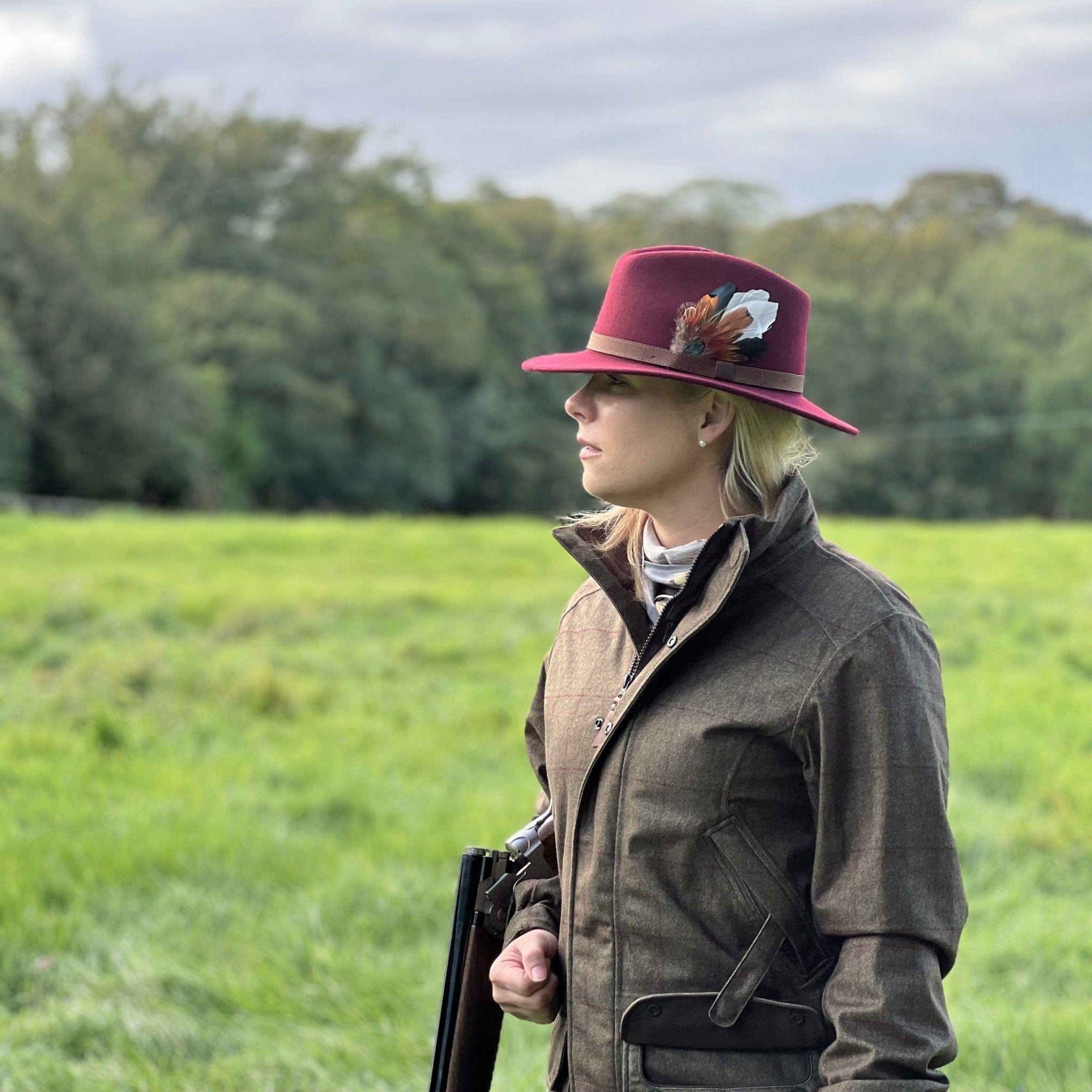 Alan Paine Hats Alan Paine Women's Richmond Felt Hat Wine