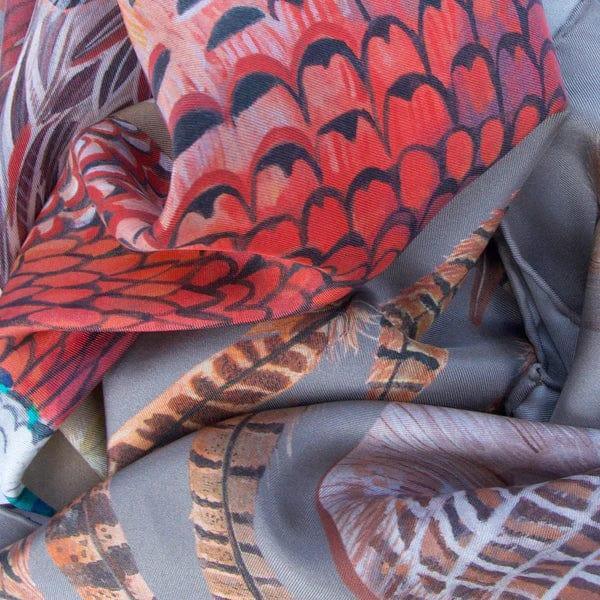 BHOID Scarves BHOID Harvest Covey Silk Scarf - 90x90cm