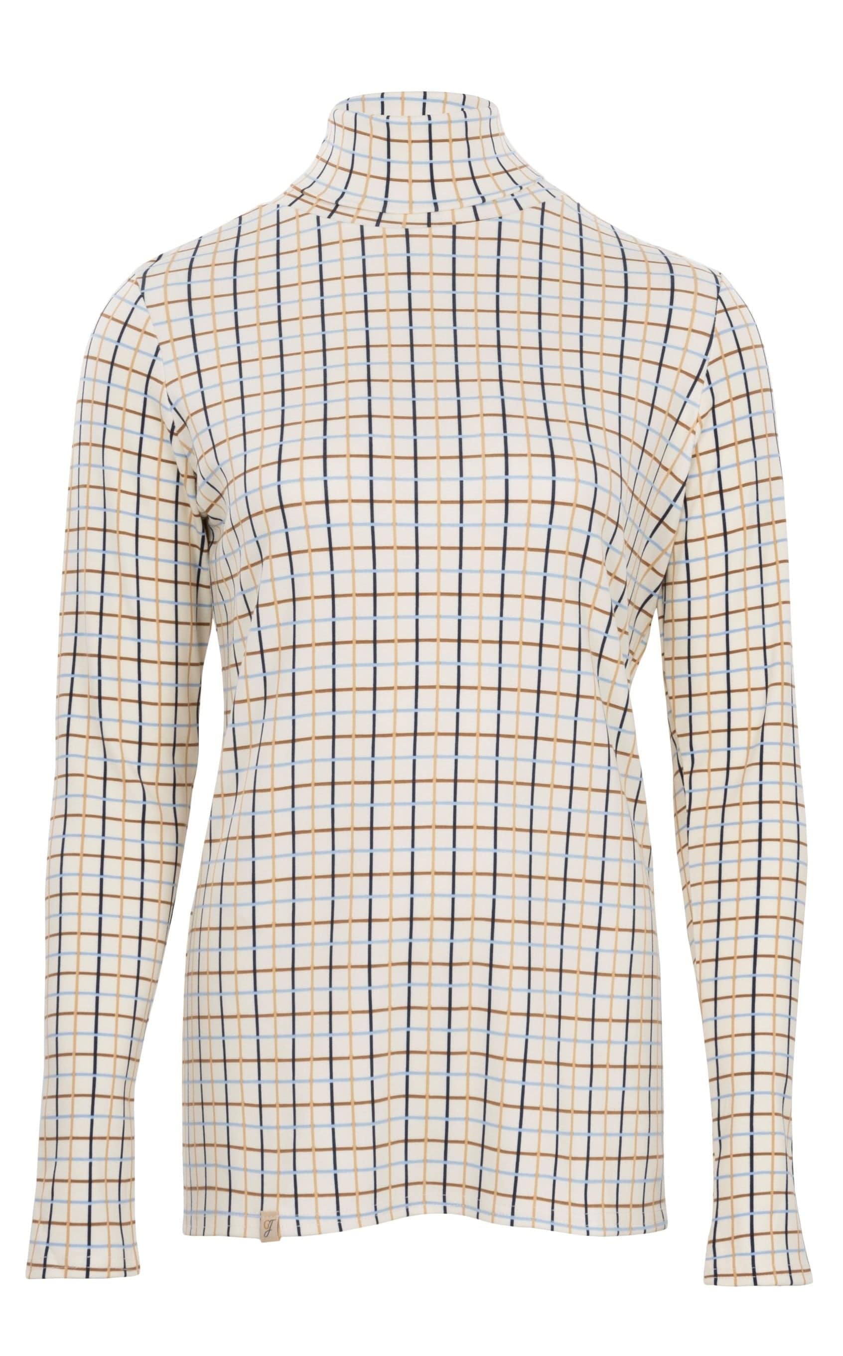 Ginger & Jardine Shirts Ginger & Jardine Cosy Roll Blue & Tan Check