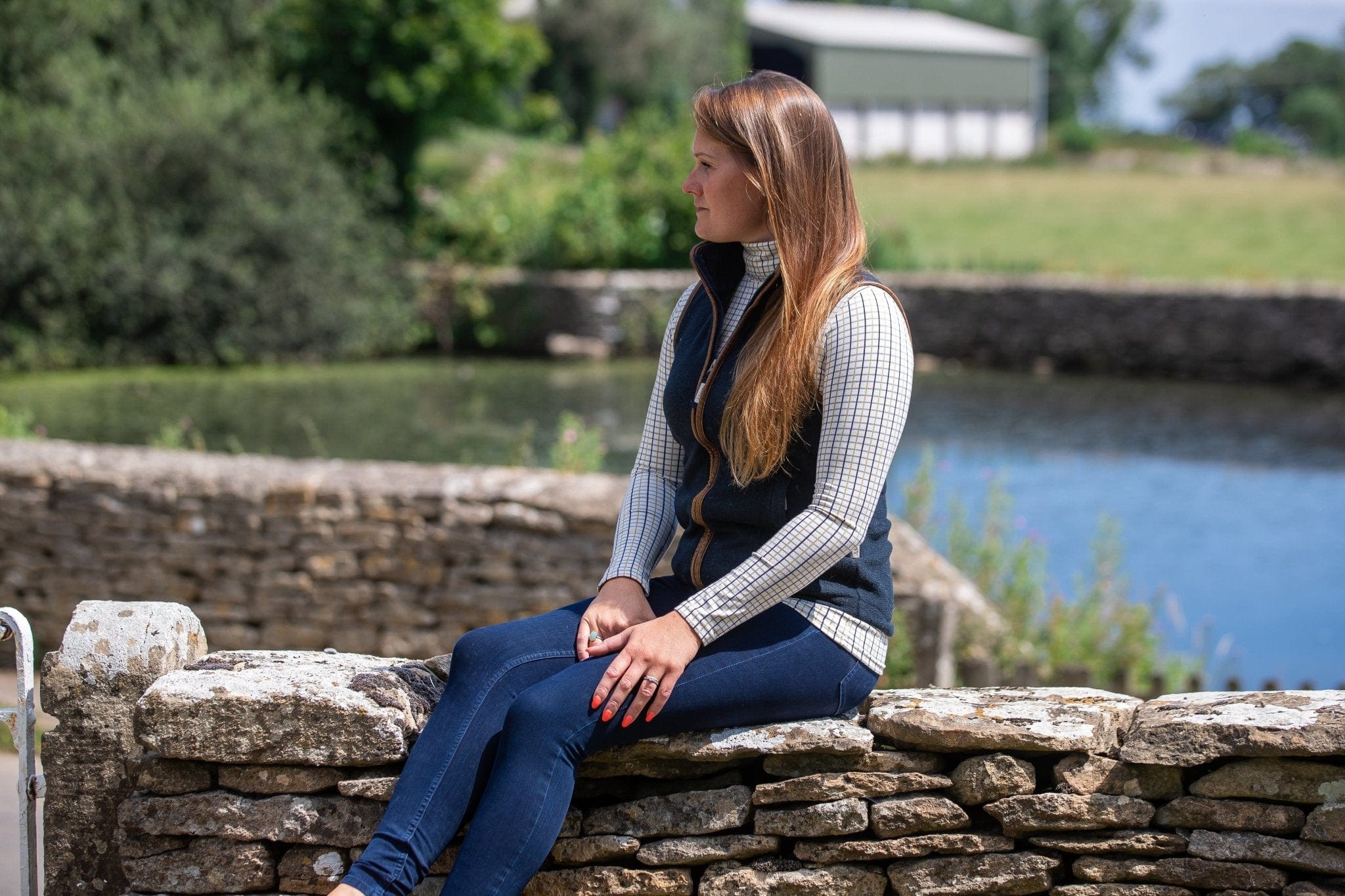 Ginger & Jardine Shirts Ginger & Jardine Cosy Roll Neck Mustard Check