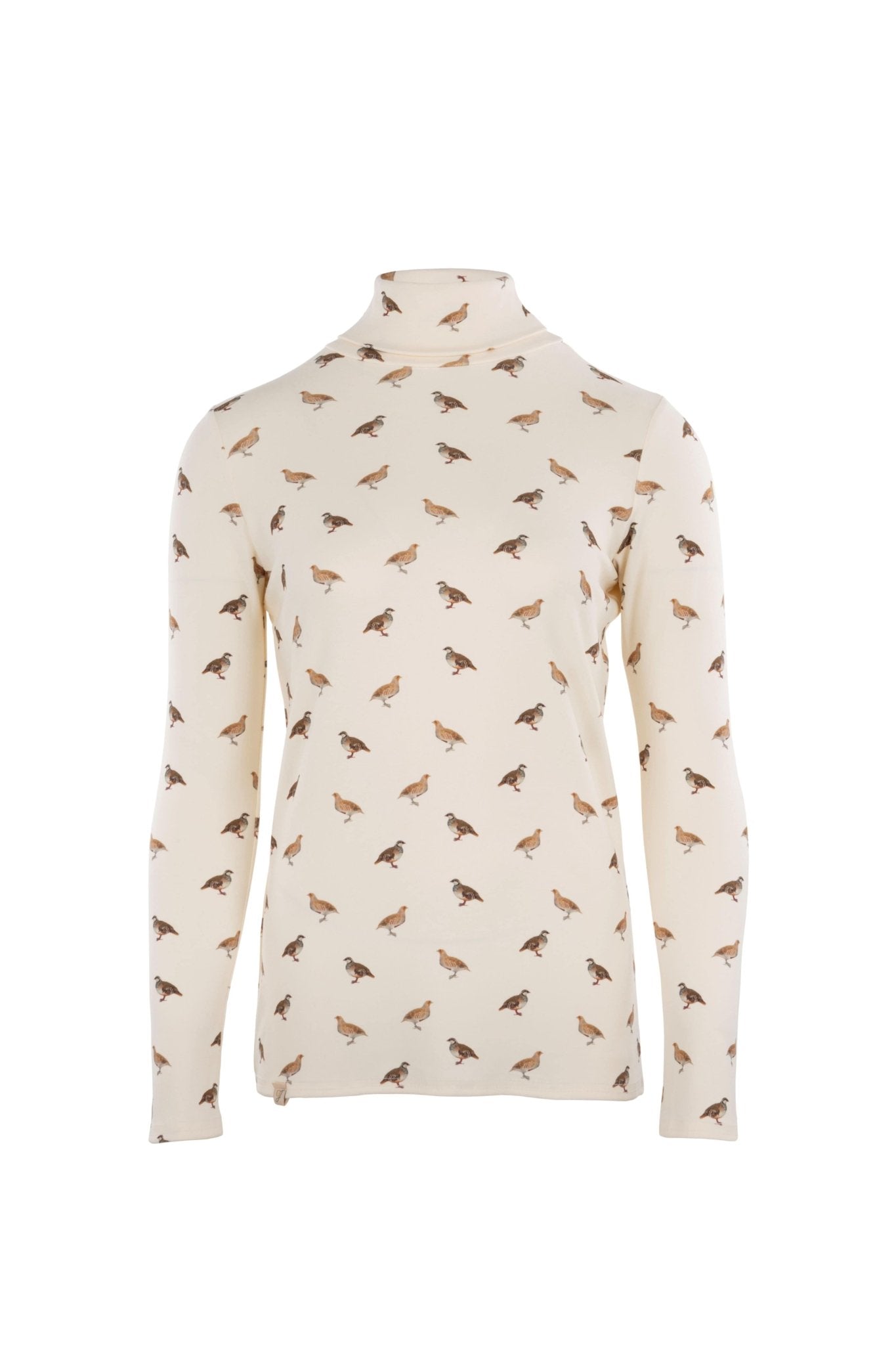 Ginger & Jardine Shirts Ginger & Jardine Cosy Roll Neck Partridge Art