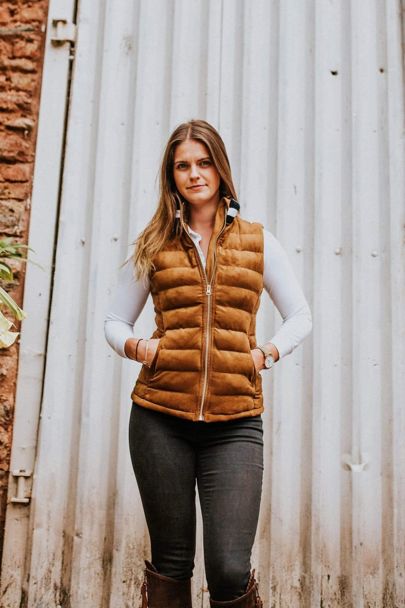 Sporting Hares Fleeces & Quilted Gilets Sporting Hares Windermere Gilet Honey Tan