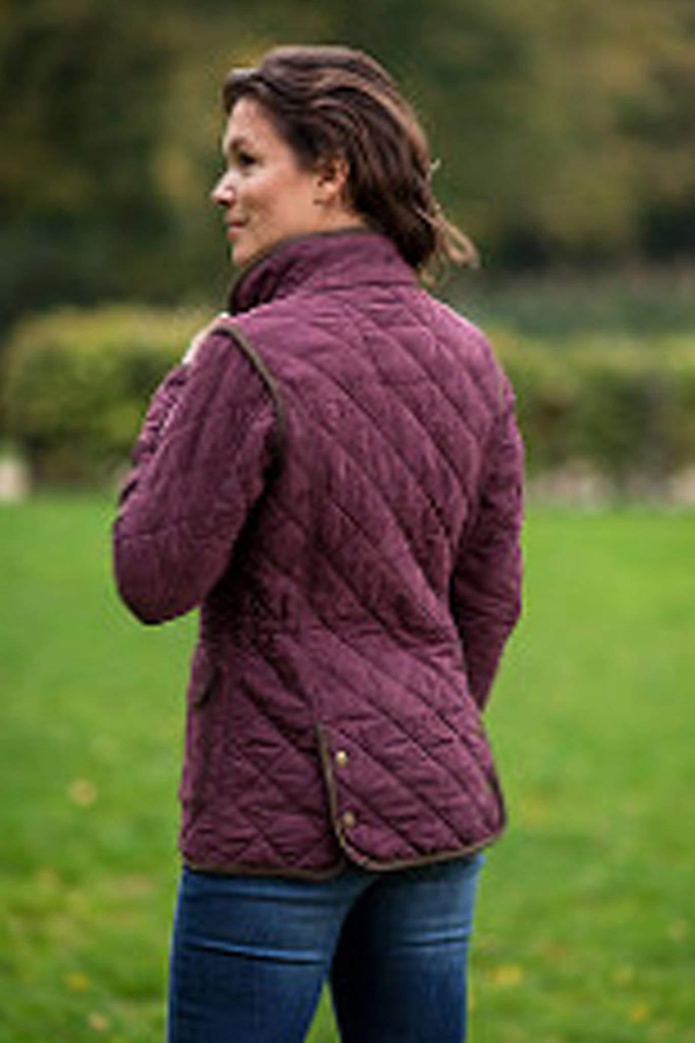 Baleno Fleeces & Quilted Jackets Baleno Hepburn Quilted Ladies Jacket Plum