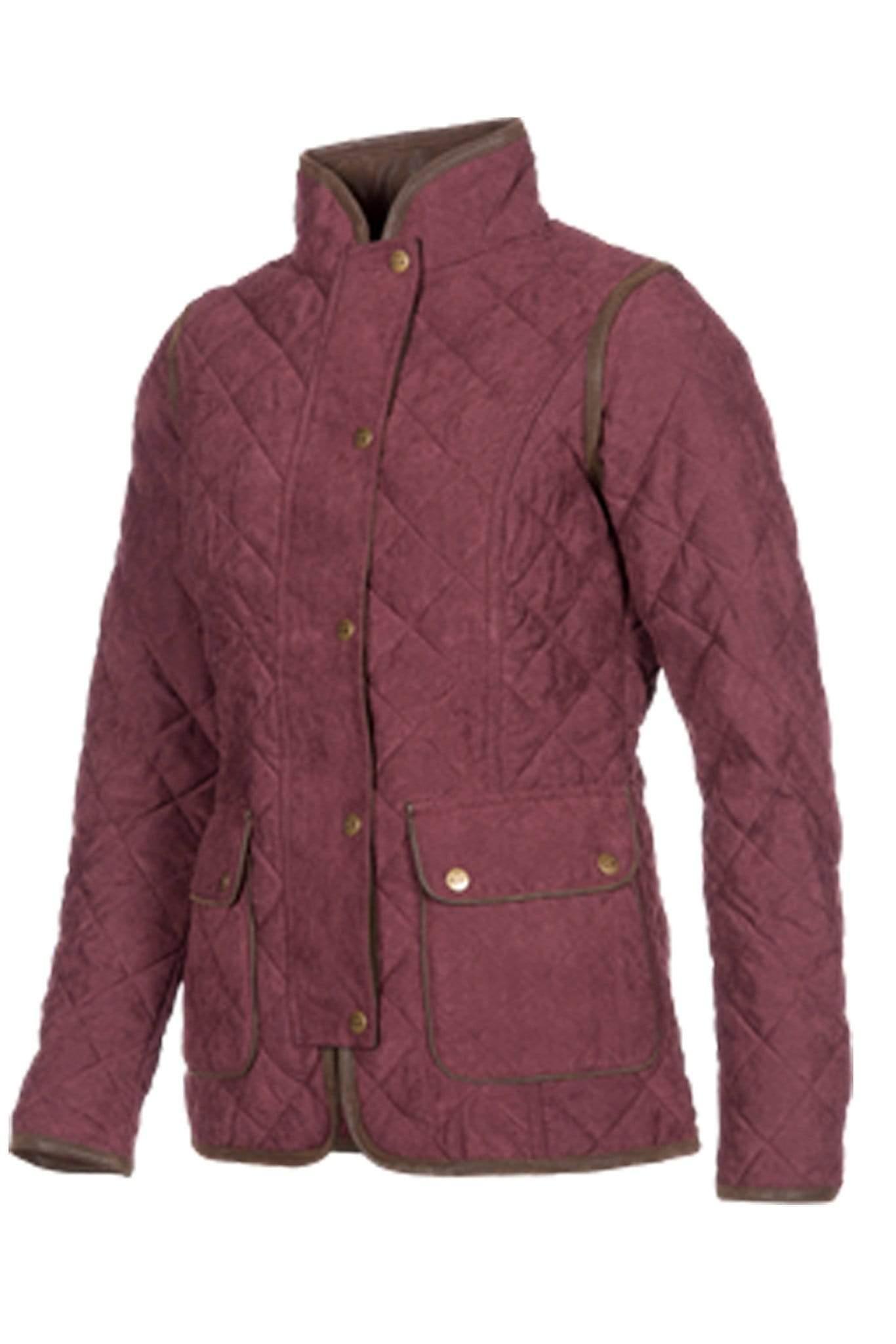 Baleno Fleeces & Quilted Jackets Baleno Hepburn Quilted Ladies Jacket Plum