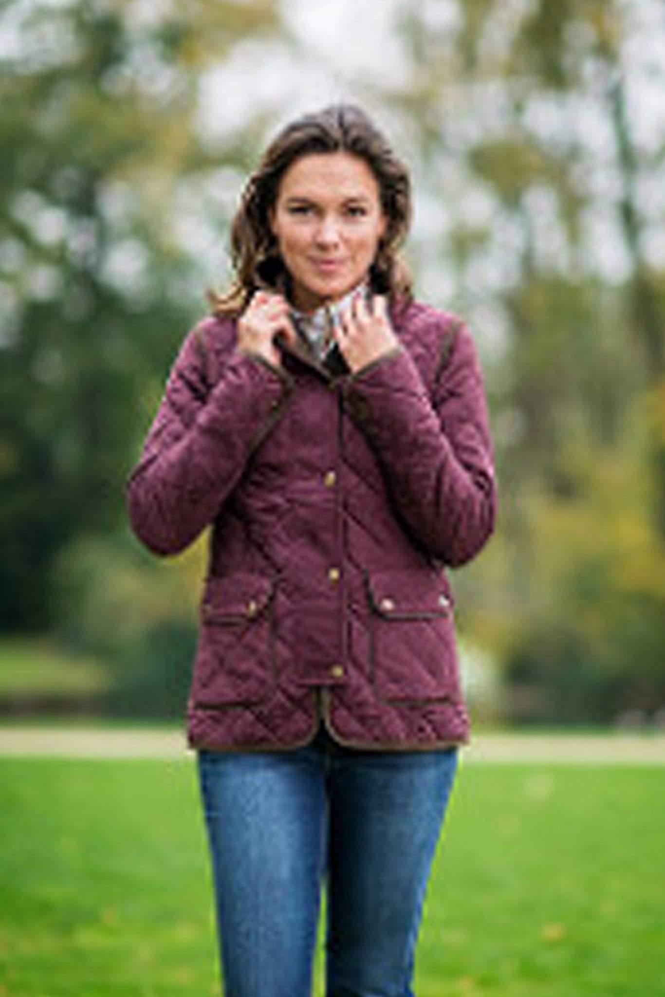 Baleno Fleeces & Quilted Jackets Baleno Hepburn Quilted Ladies Jacket Plum