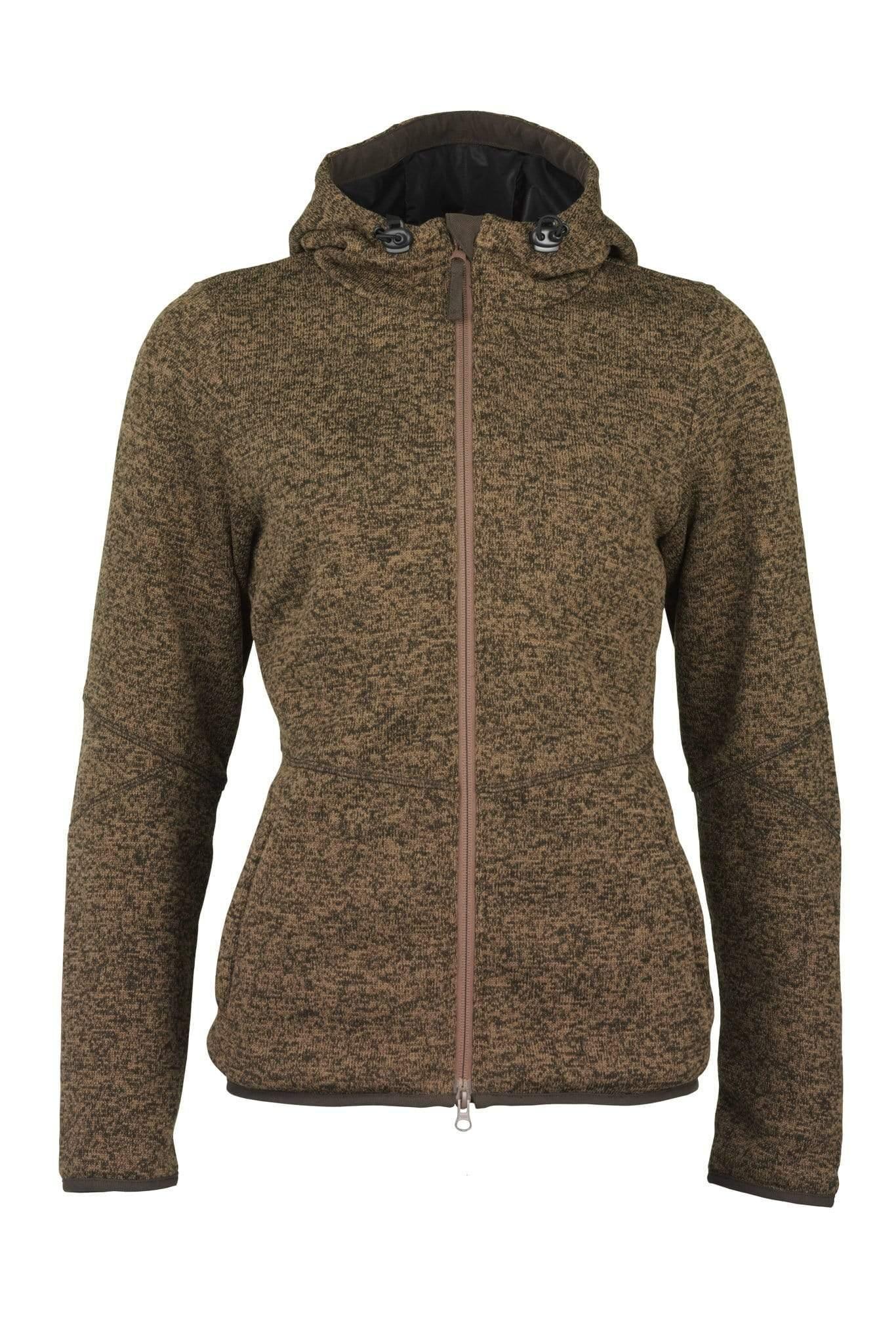 Laksen Fleeces & Quilted Jackets Laksen Galloway Ladies Knitted Fleece Brown