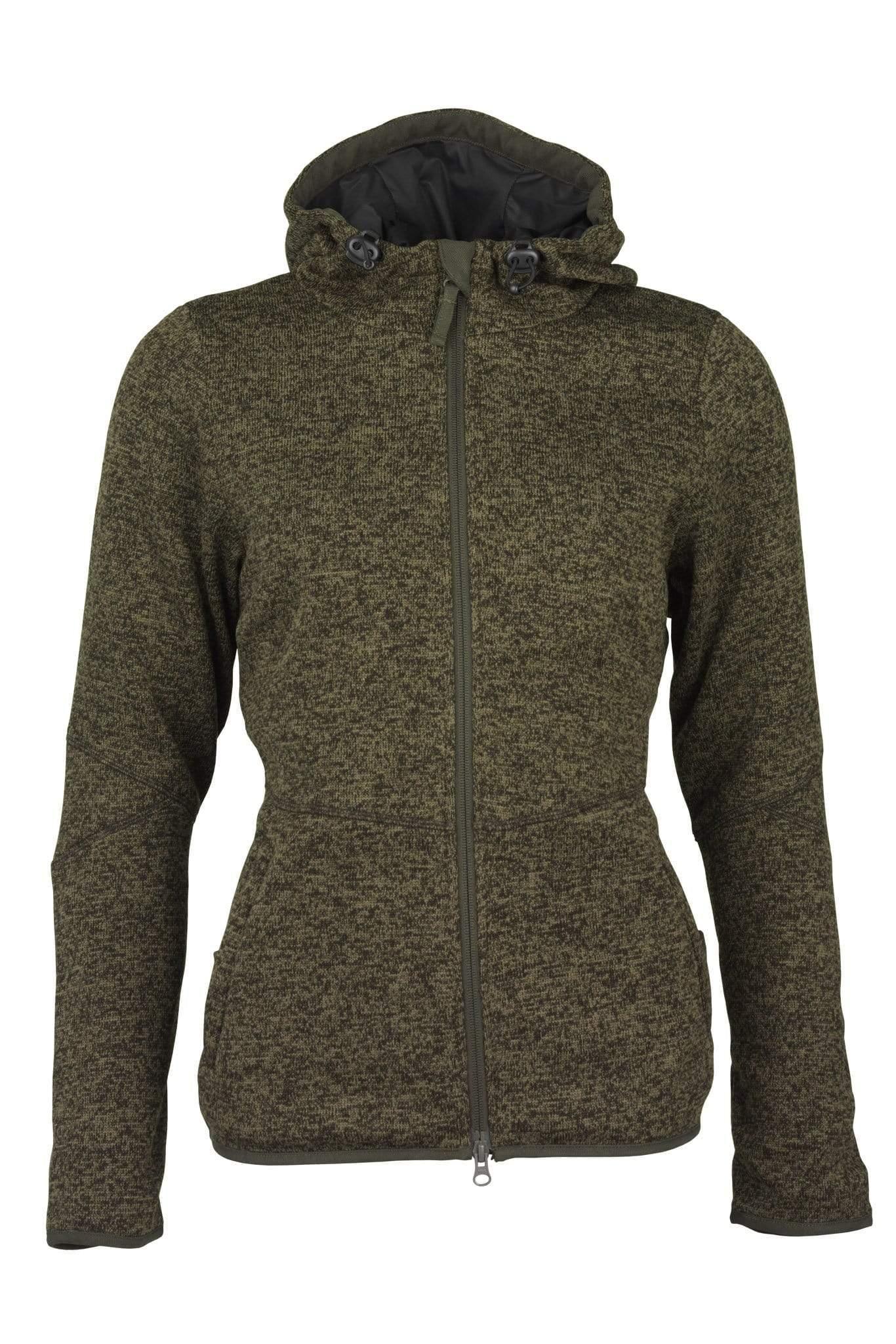 Laksen Fleeces & Quilted Jackets Laksen Galloway Ladies Knitted Fleece Green