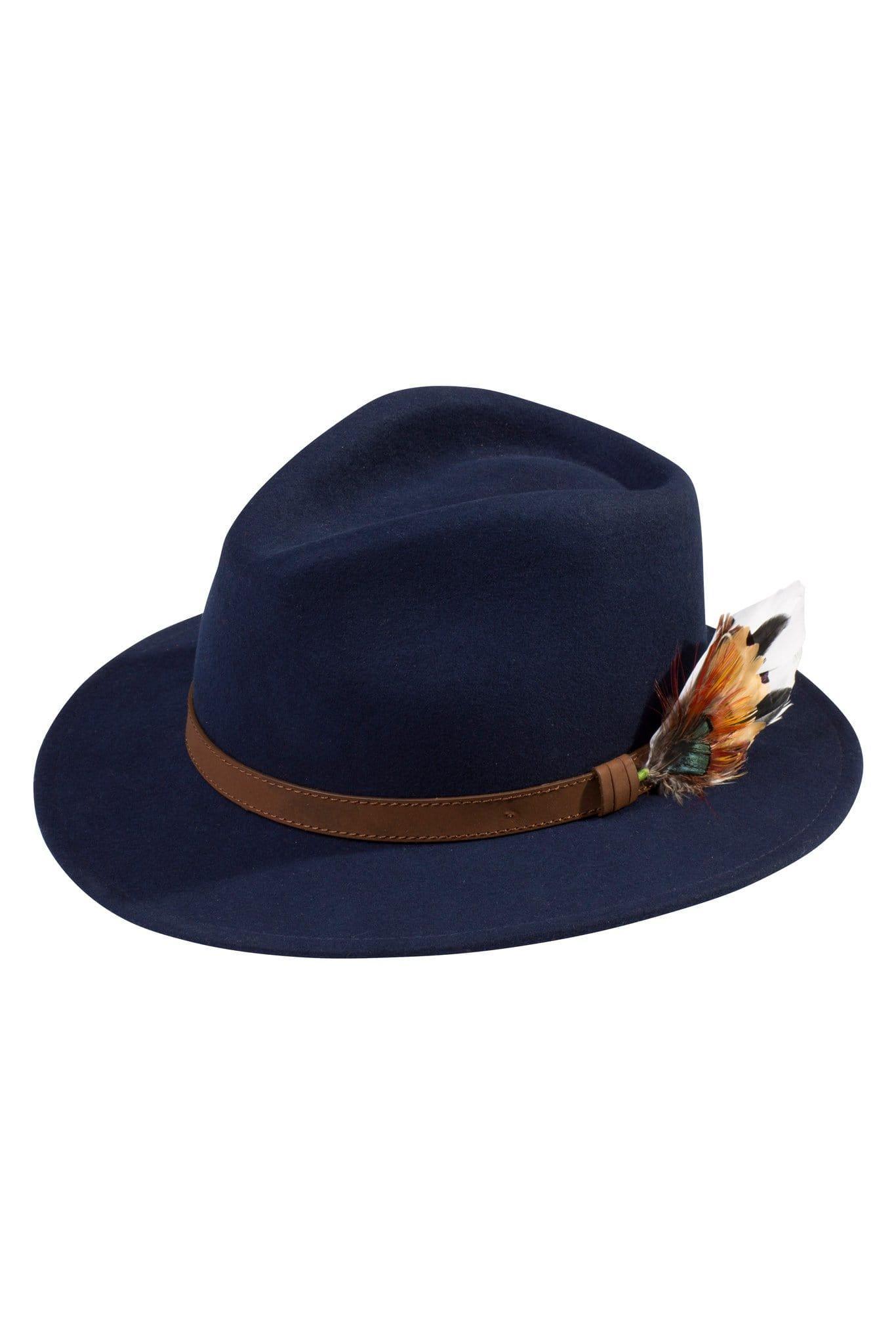 Alan Paine Hats Alan Paine Richmond Felt Hat Navy