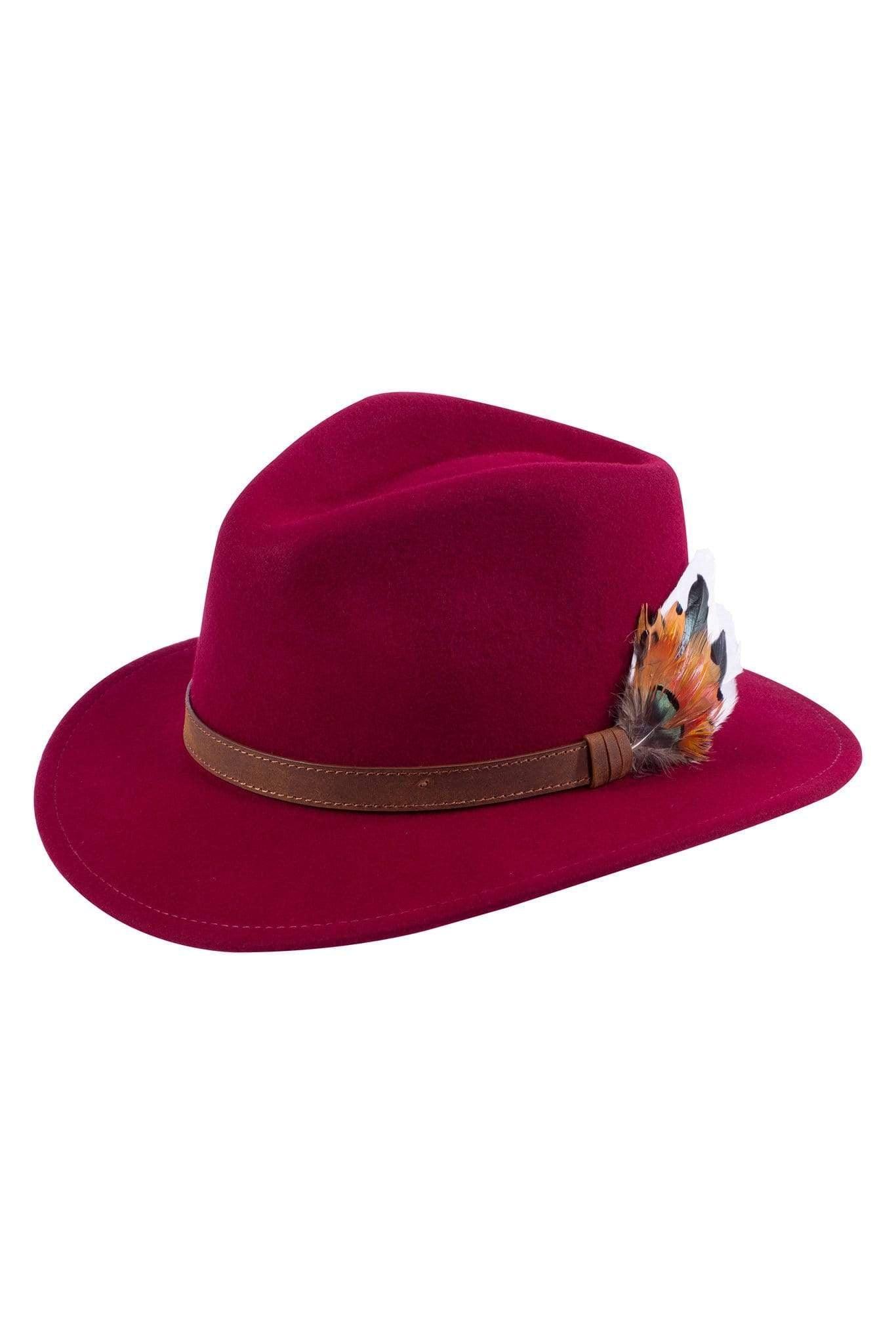 Alan Paine Hats Alan Paine Richmond Felt Hat Wine