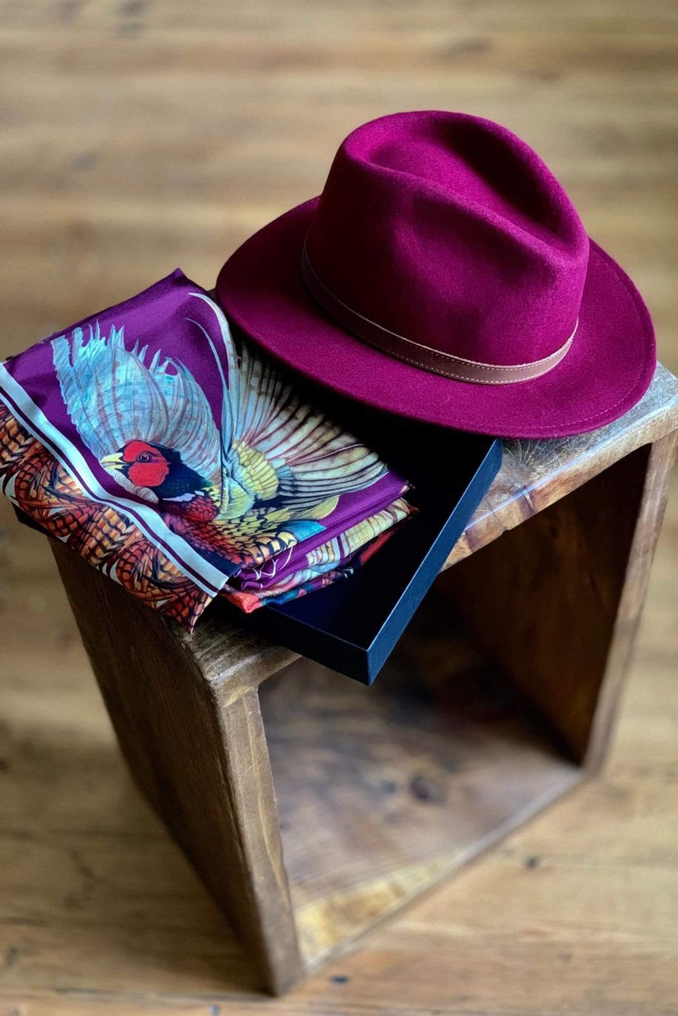 Alan Paine Hats Alan Paine Richmond Felt Hat Wine