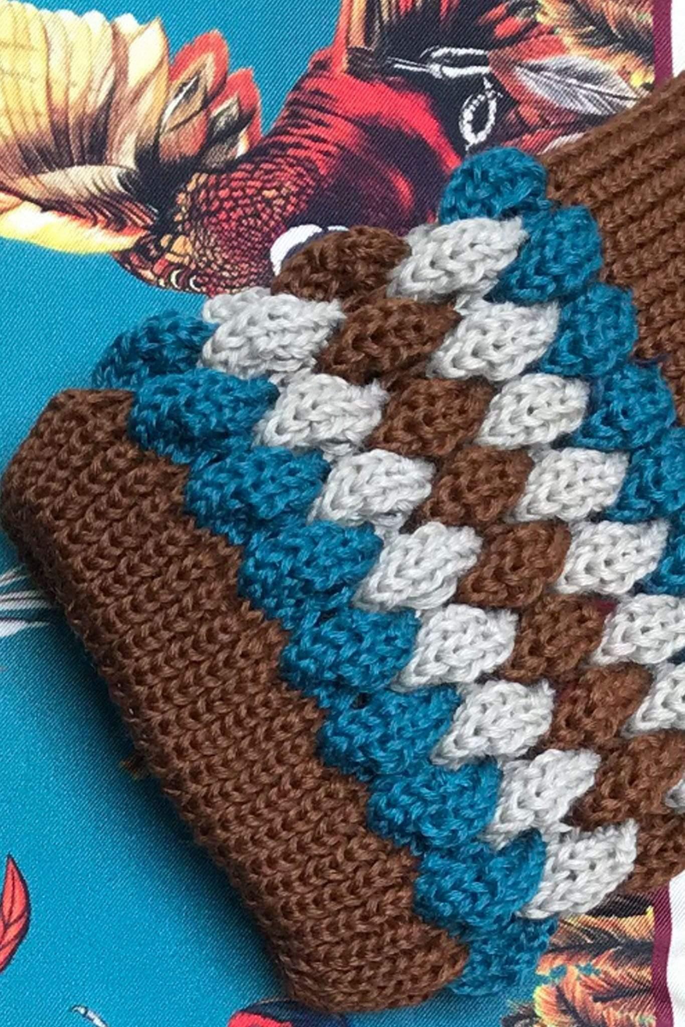 House of Cheviot Socks House of Cheviot Lady Angus Ladies Shooting Socks in Mid Brown/Teal
