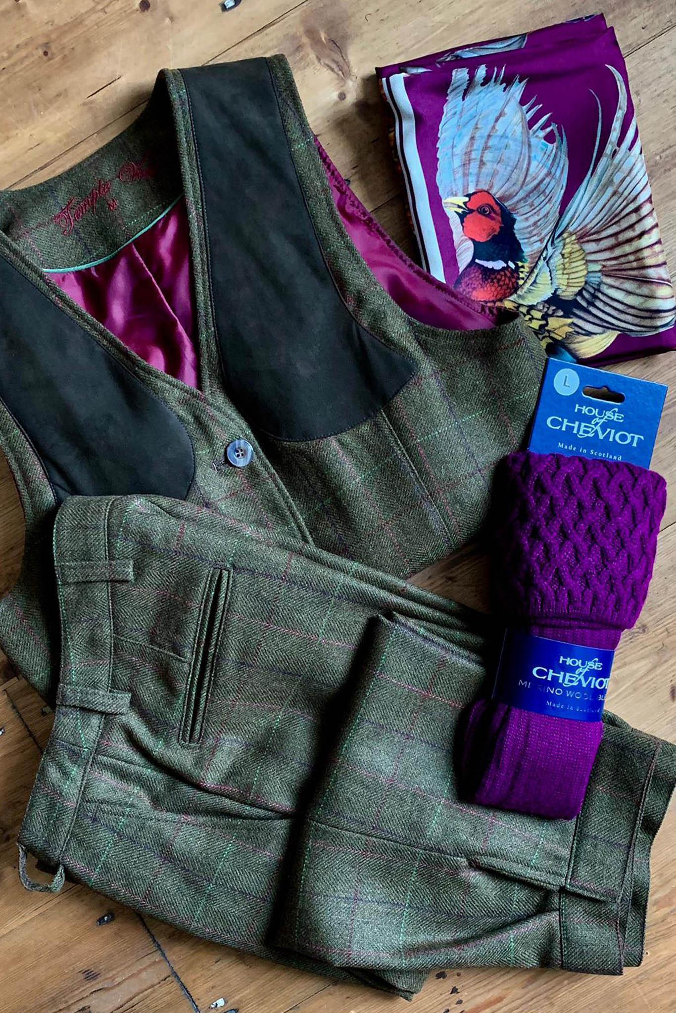 House of Cheviot Socks House of Cheviot Lady Rannoch Ladies Shooting Socks Bilberry