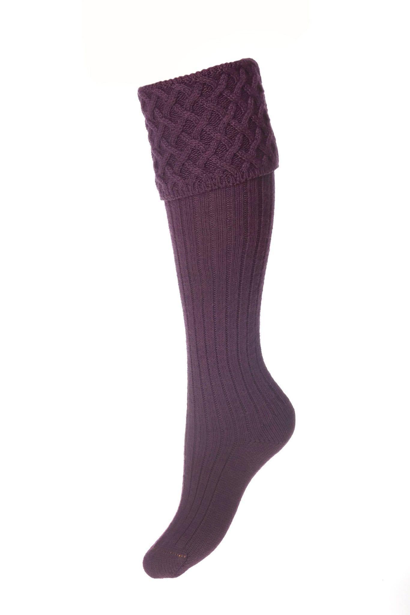 House of Cheviot Socks House of Cheviot Lady Rannoch Ladies Shooting Socks Thistle