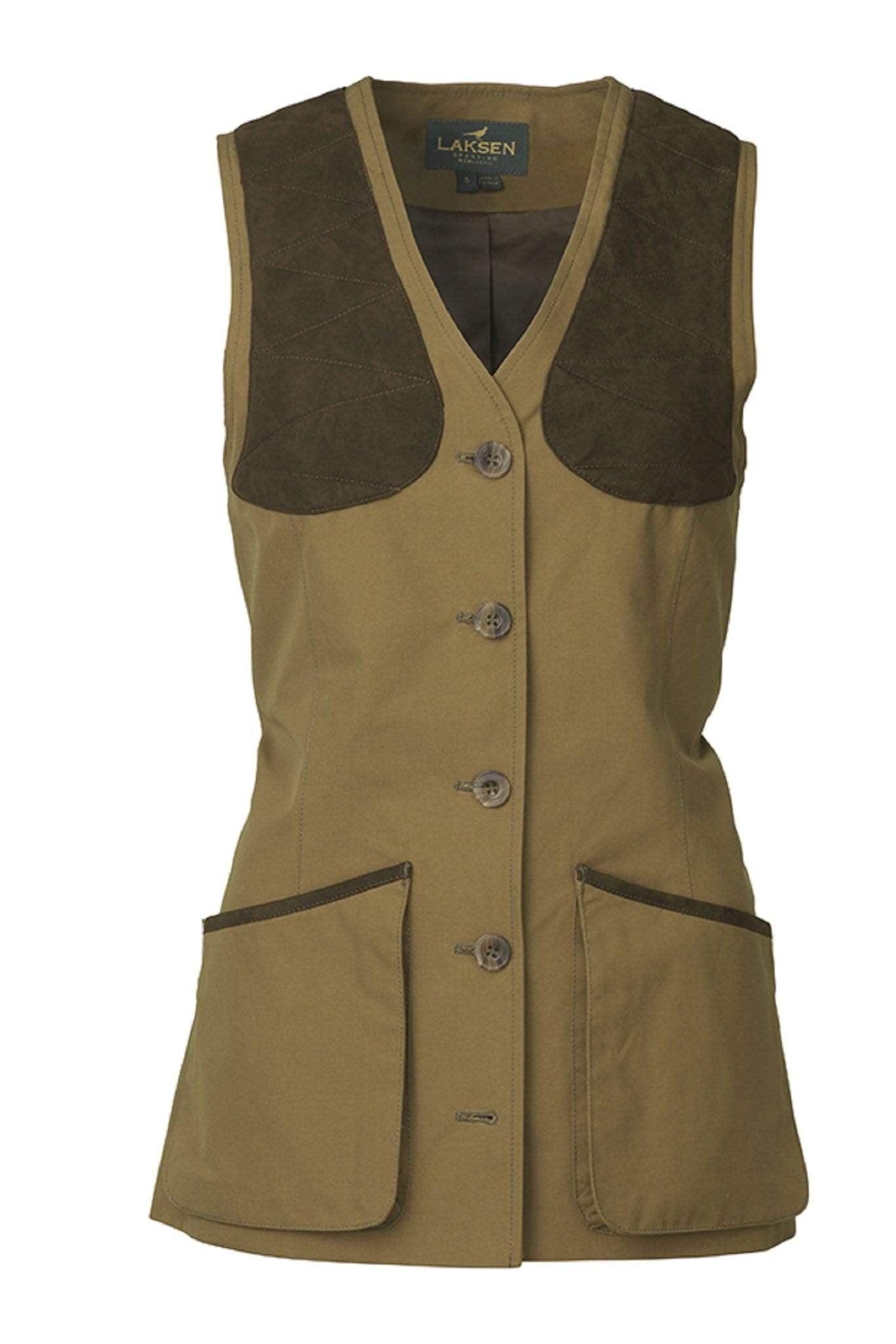 Laksen Traditional Shooting Vests Laksen Typhoon Ladies Shooting Vest Bronze
