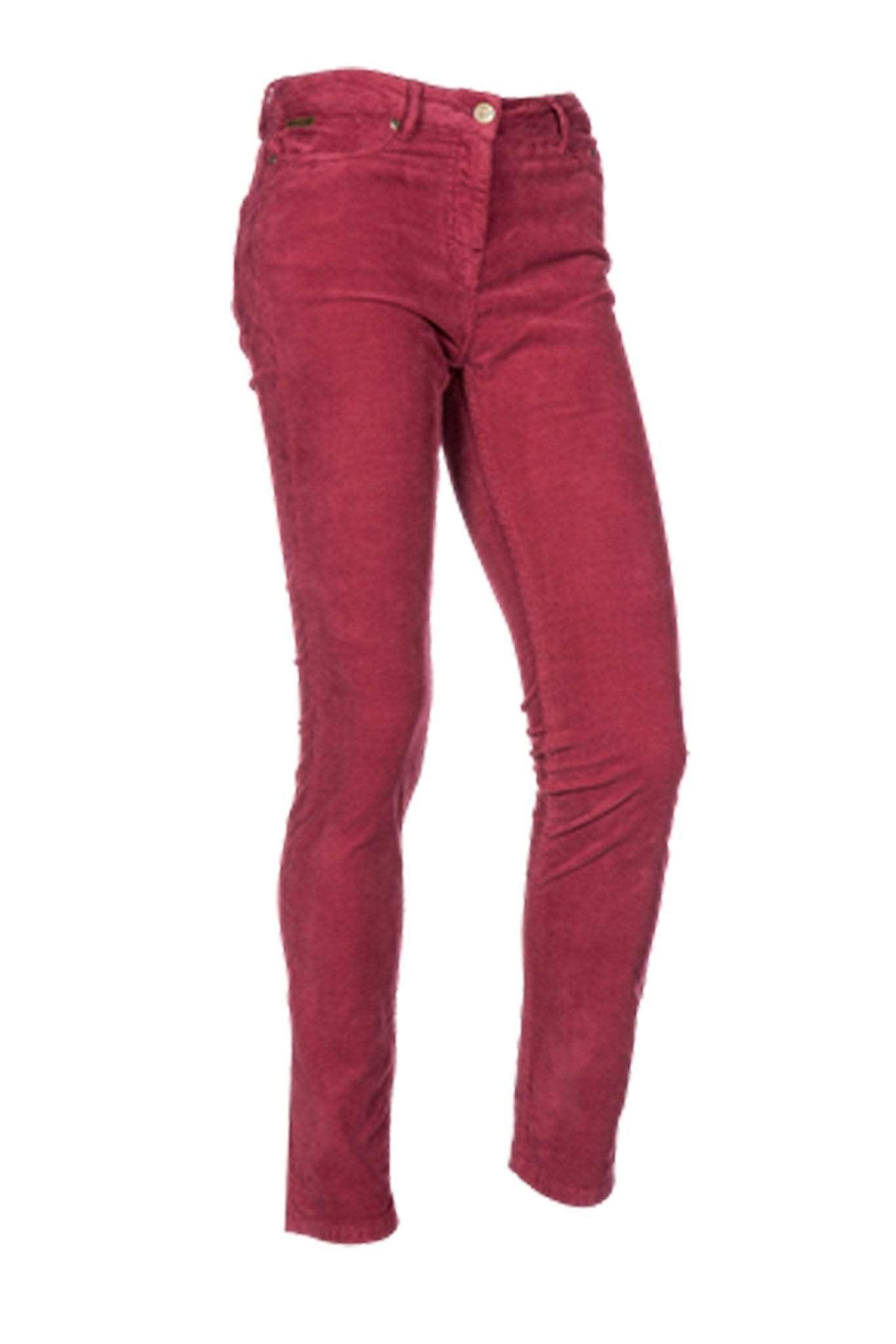 Red corduroy 2024 trousers womens