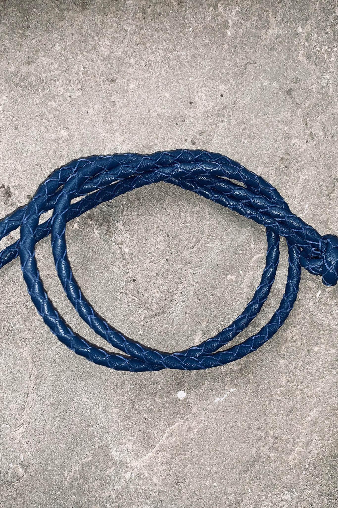 OTP Whistles & Lanyards OTP Braided Nappa Leather Lanyard Blue