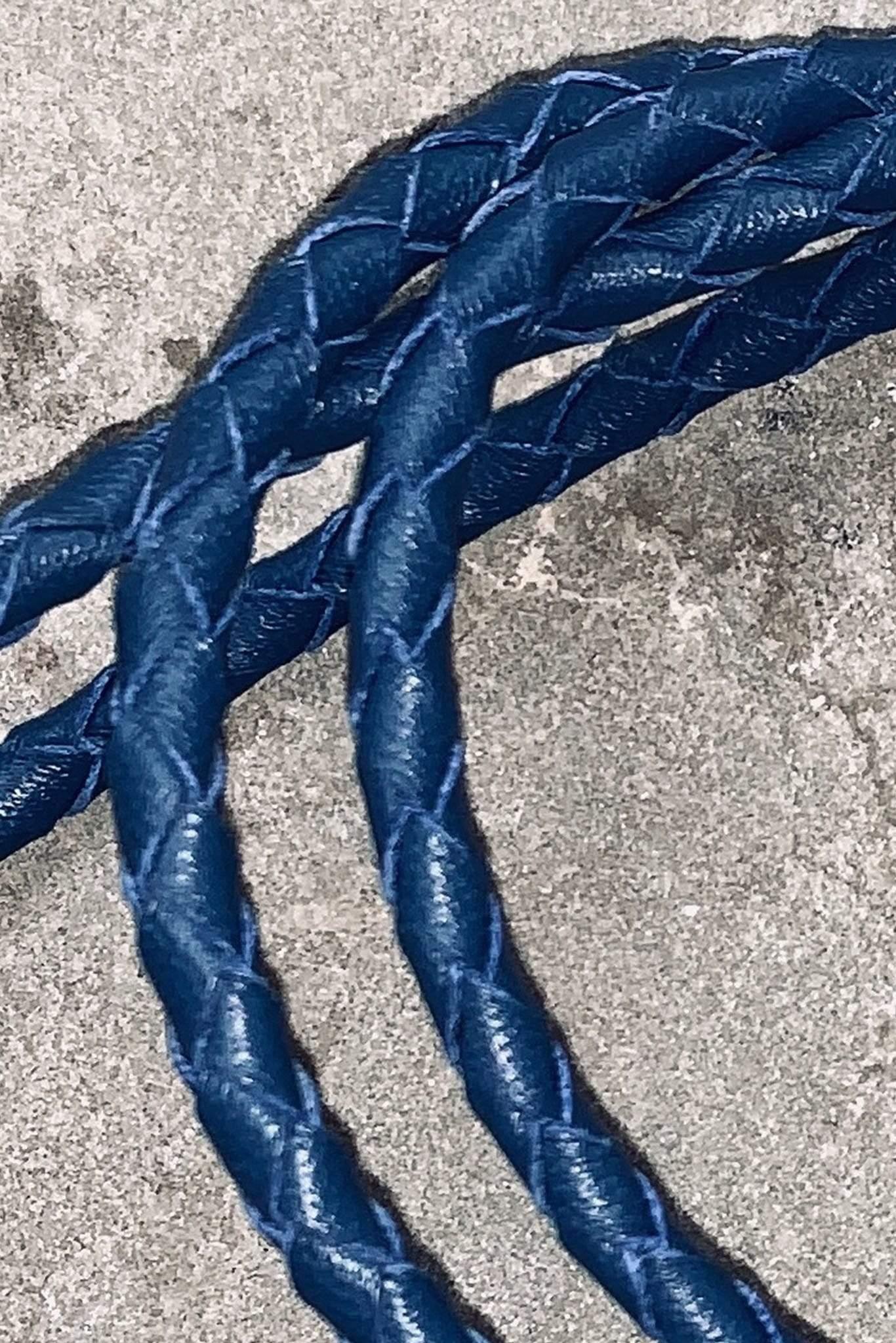OTP Whistles & Lanyards OTP Braided Nappa Leather Lanyard Blue