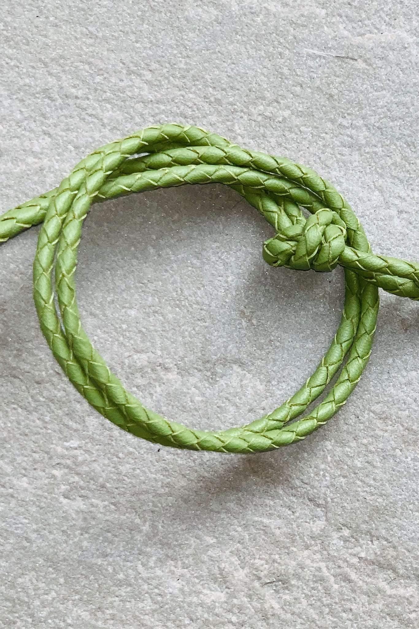 OTP Whistles & Lanyards OTP Braided Nappa Leather Lanyard Cactus