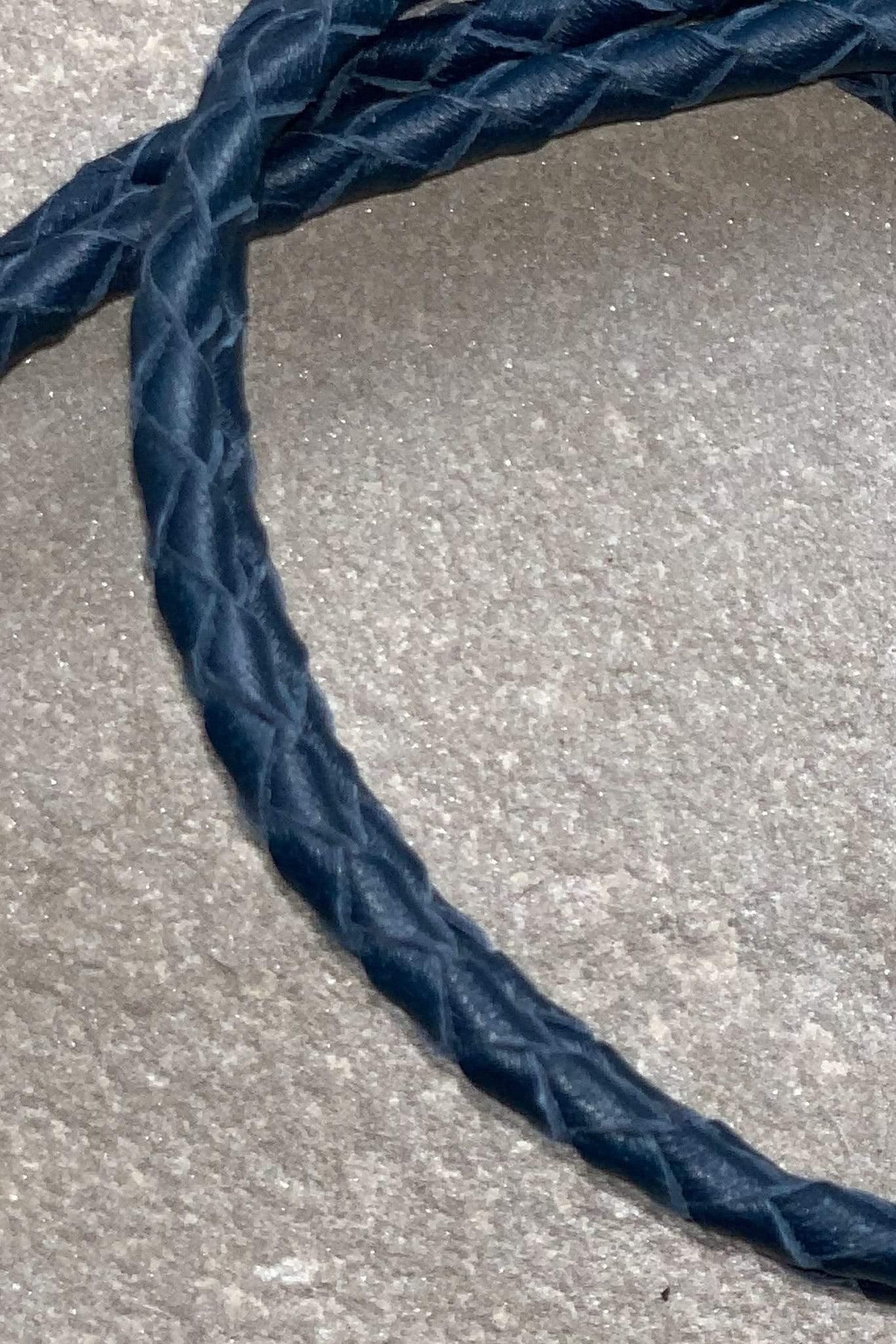 OTP Whistles & Lanyards OTP Braided Nappa Leather Lanyard Navy