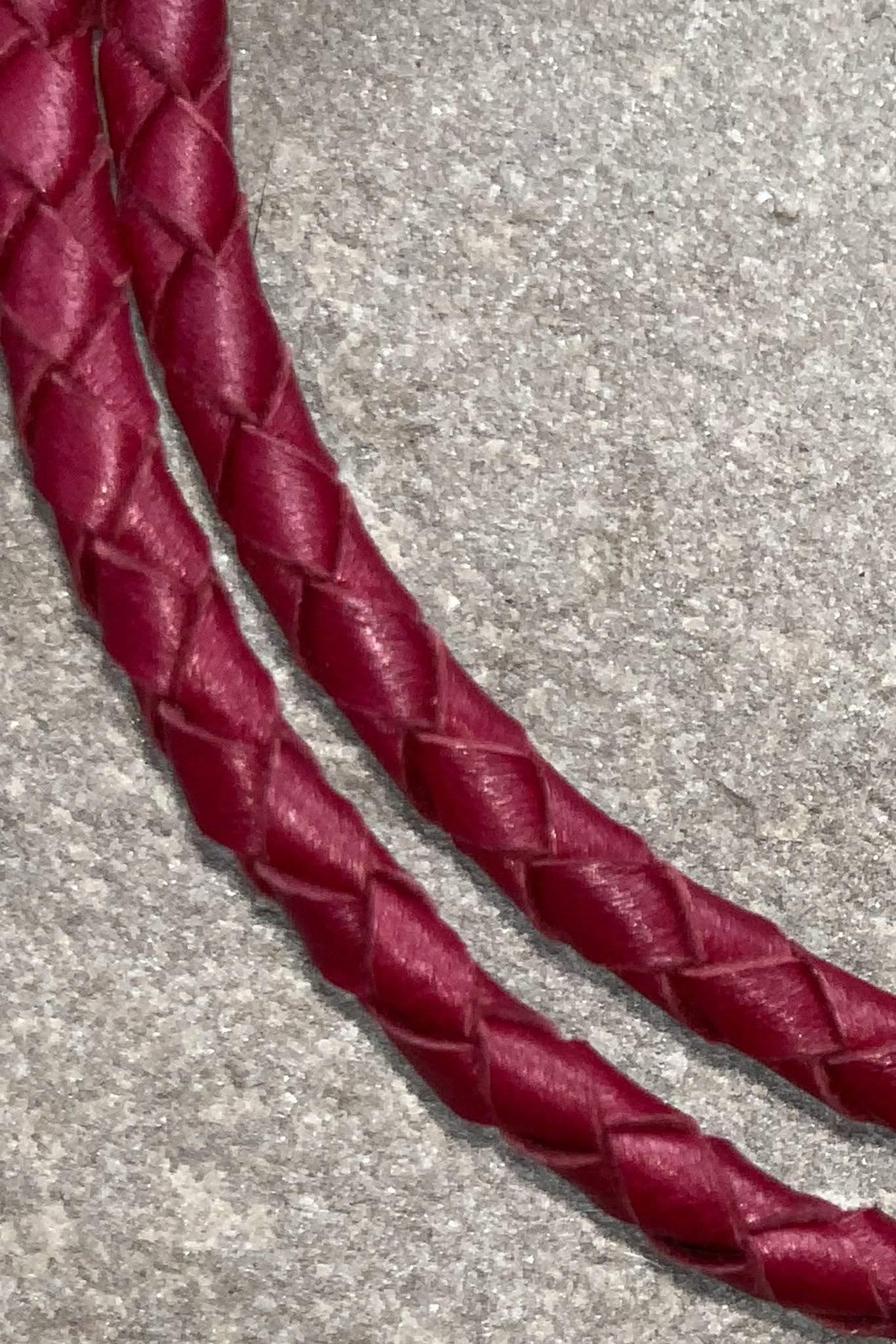 OTP Whistles & Lanyards OTP Braided Nappa Leather Lanyard Oxblood