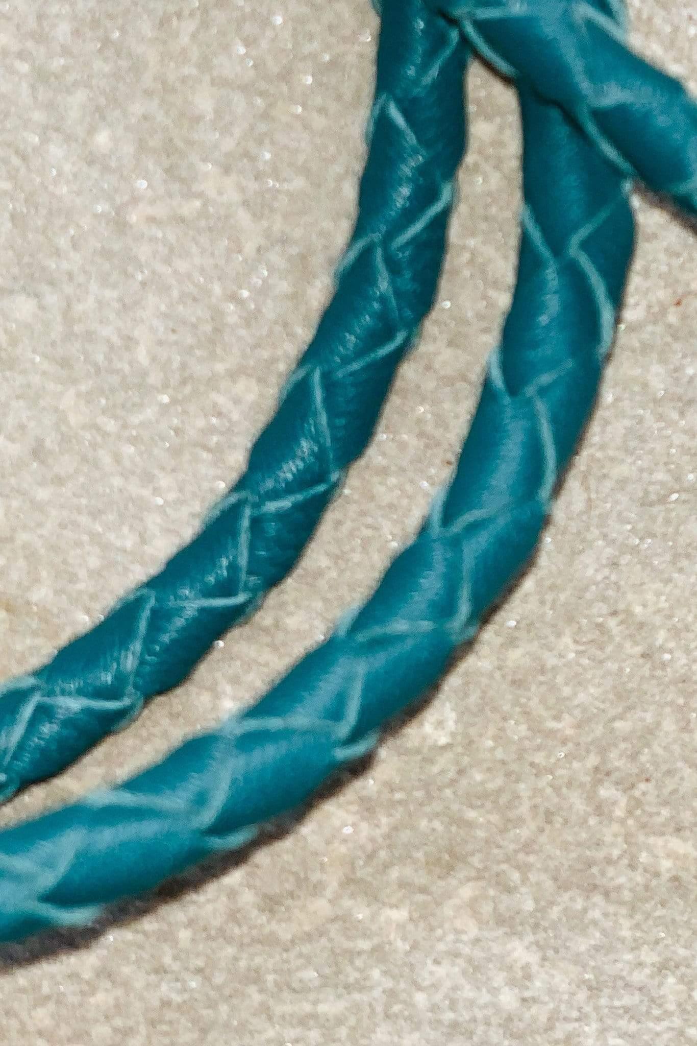 OTP Whistles & Lanyards OTP Braided Nappa Leather Lanyard Petrol