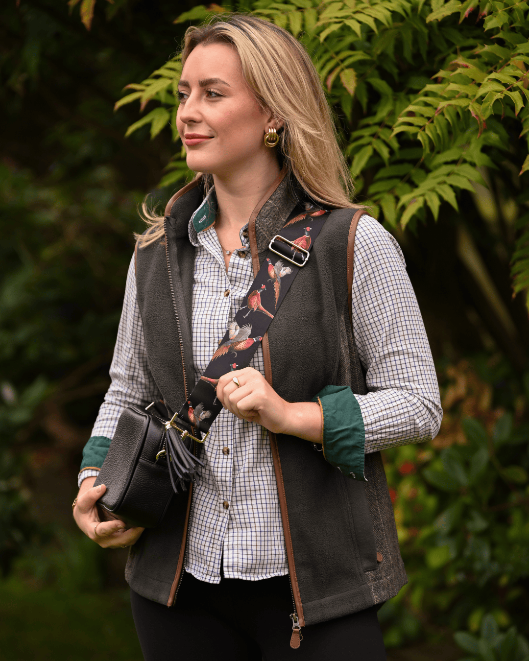 Bishops and Haig Bag strap Bishops and Haig Pheasant Bag Strap in Black