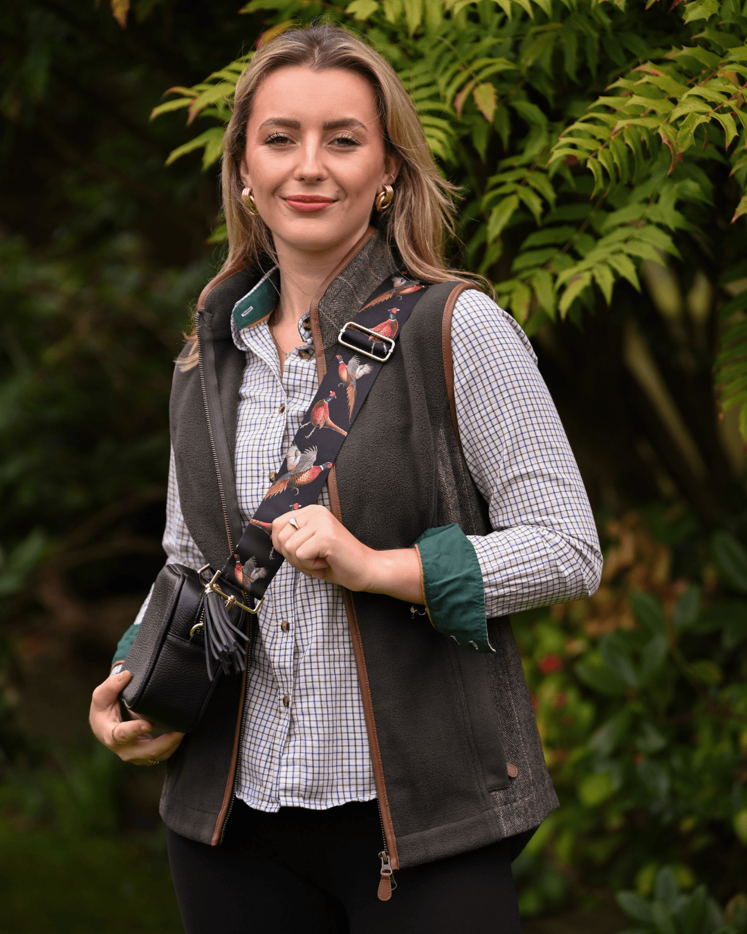 Bishops and Haig Bag strap Bishops and Haig Pheasant Bag Strap in Black