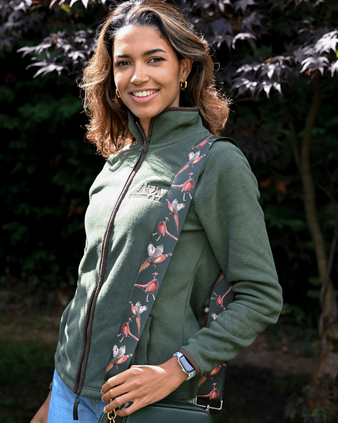 Bishops and Haig Bag strap Bishops and Haig Pheasant Bag Strap in Green