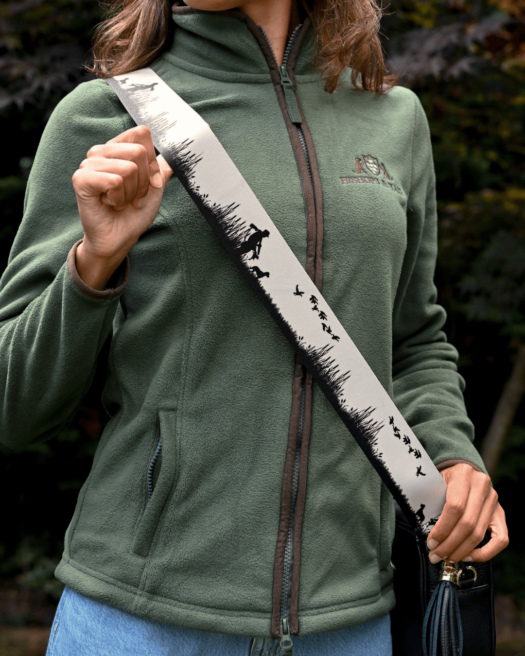 Bishops and Haig Bag strap Bishops and Haig Shooting Scene Bag Strap