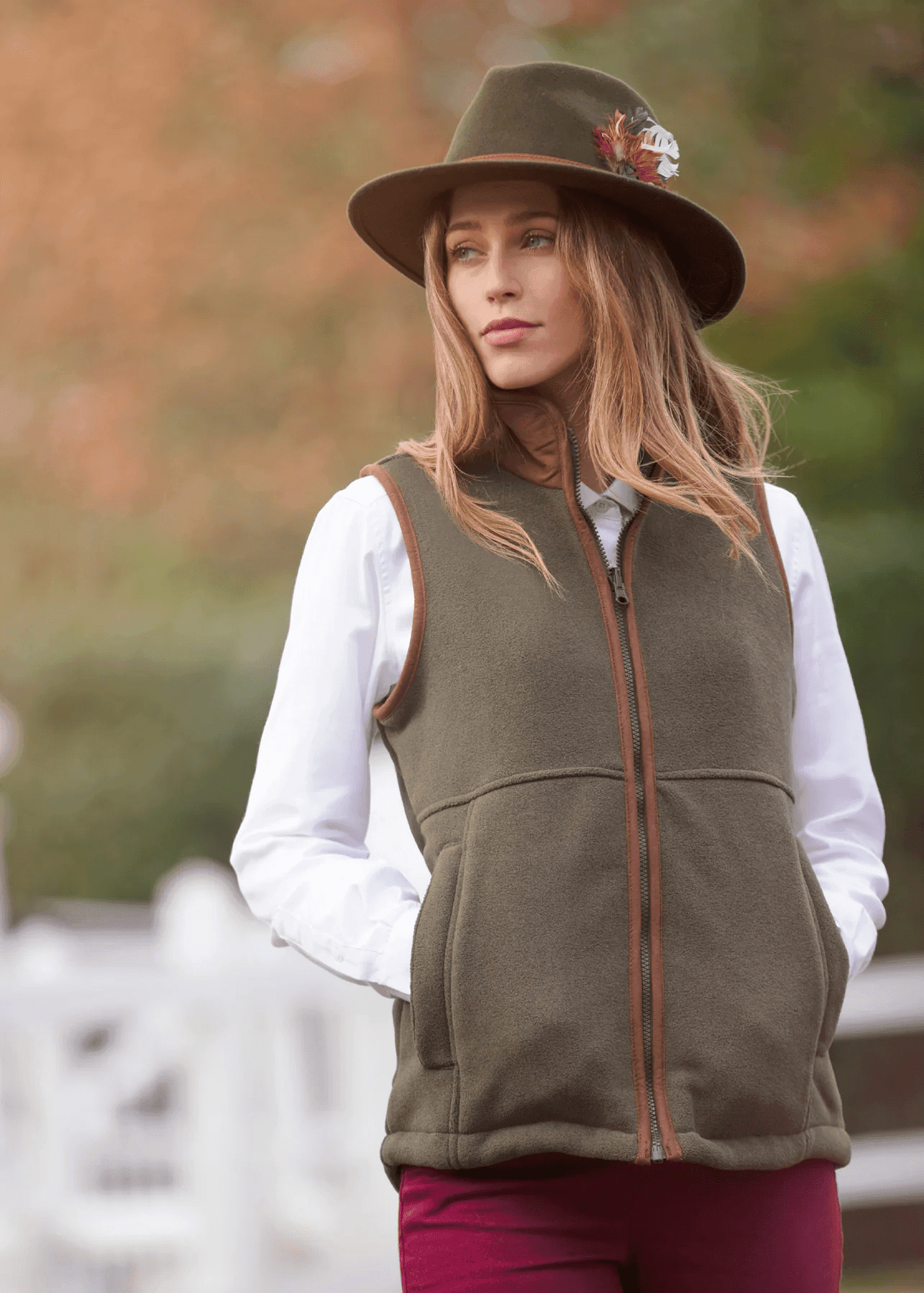 Alan Paine Fleeces & Quilted Gilets Alan Paine Women's Aylsham Fleece Gilet Green