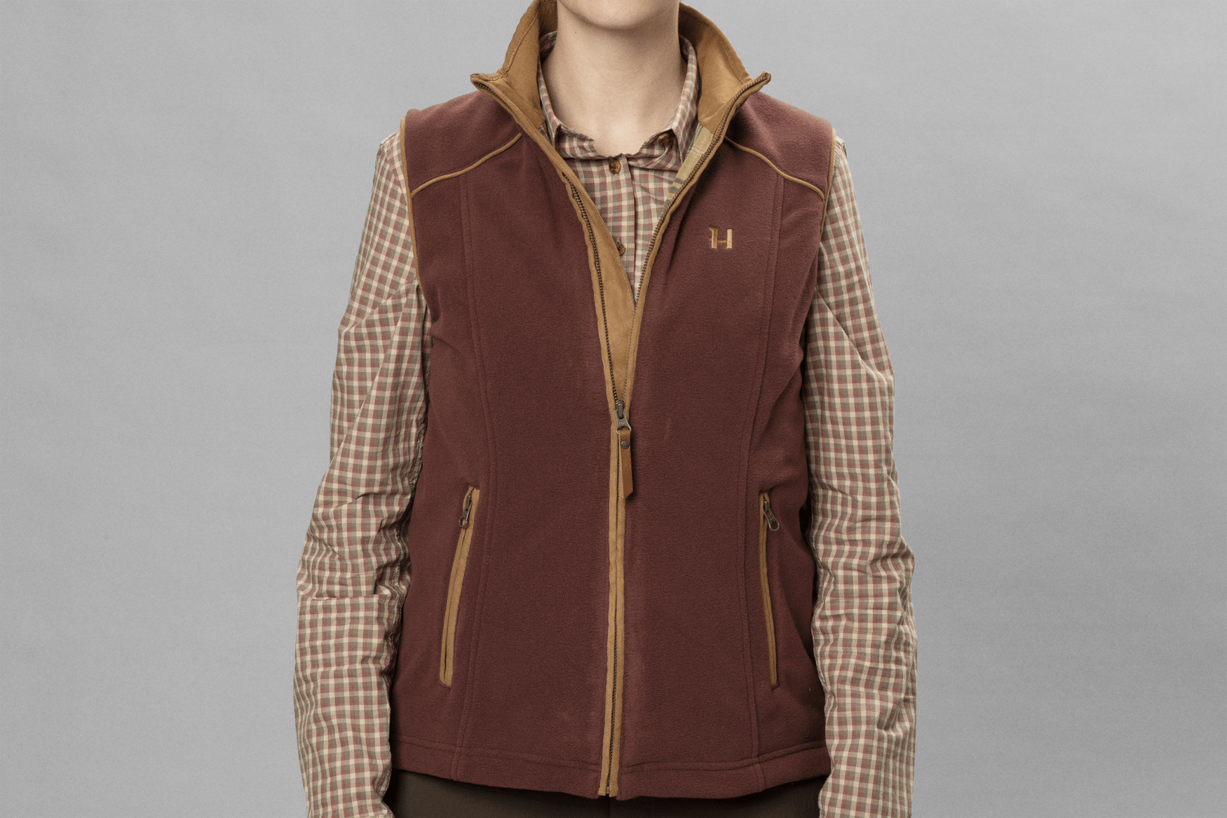 Harkila Fleeces & Quilted Gilets Harkila Women's Sandhem 200 Waistcoat Burgundy