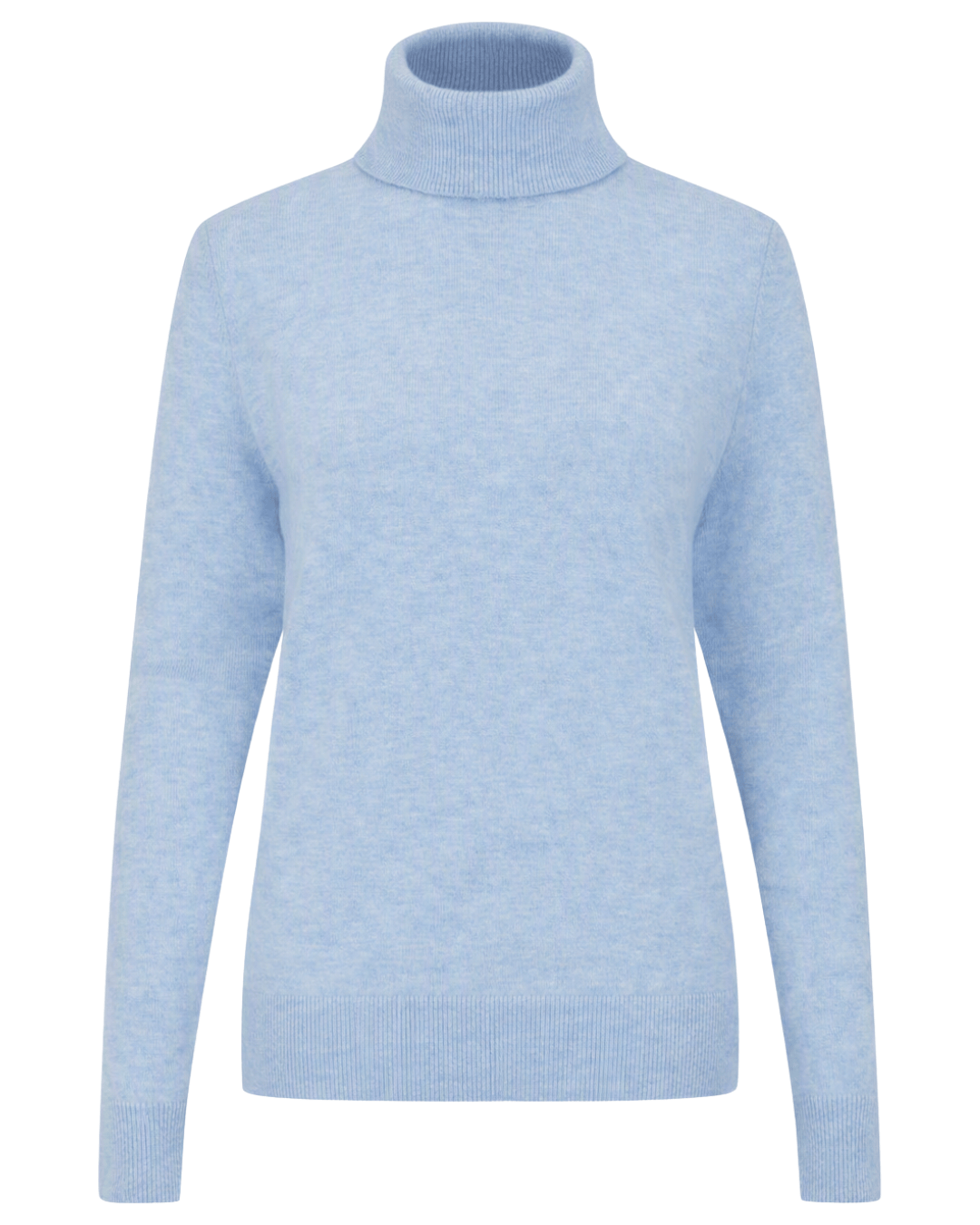 Alan Paine Knitwear Alan Paine Women's Clara Roll Neck Jumper Ici Icicle