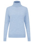 Alan Paine Knitwear Alan Paine Women's Clara Roll Neck Jumper Ici Icicle