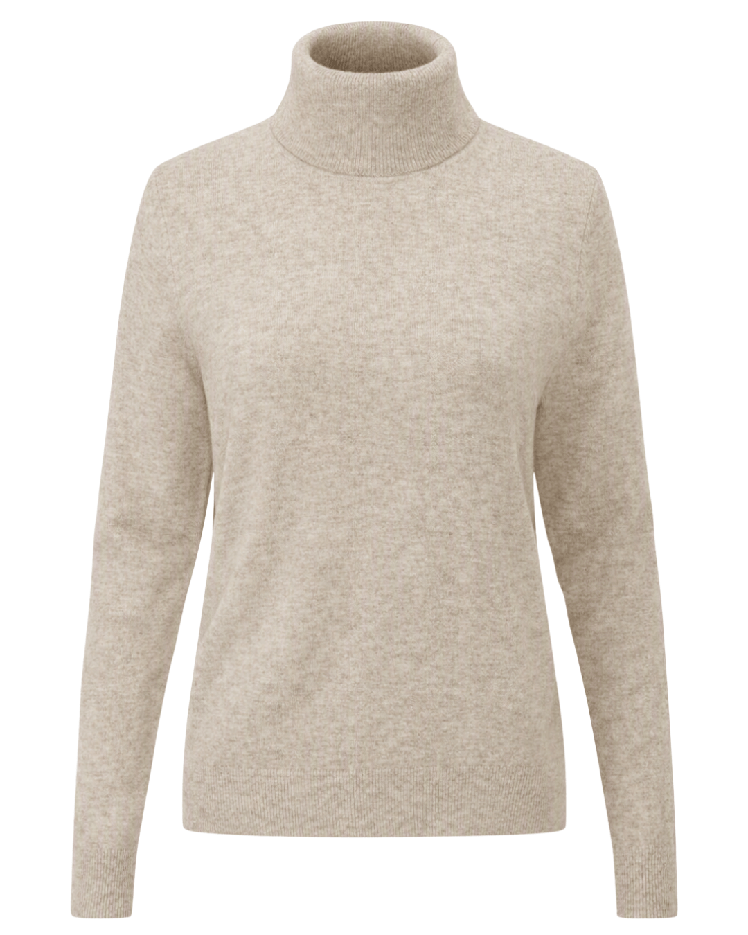 Alan Paine Knitwear Alan Paine Women's Clara Roll Neck Jumper Porridge