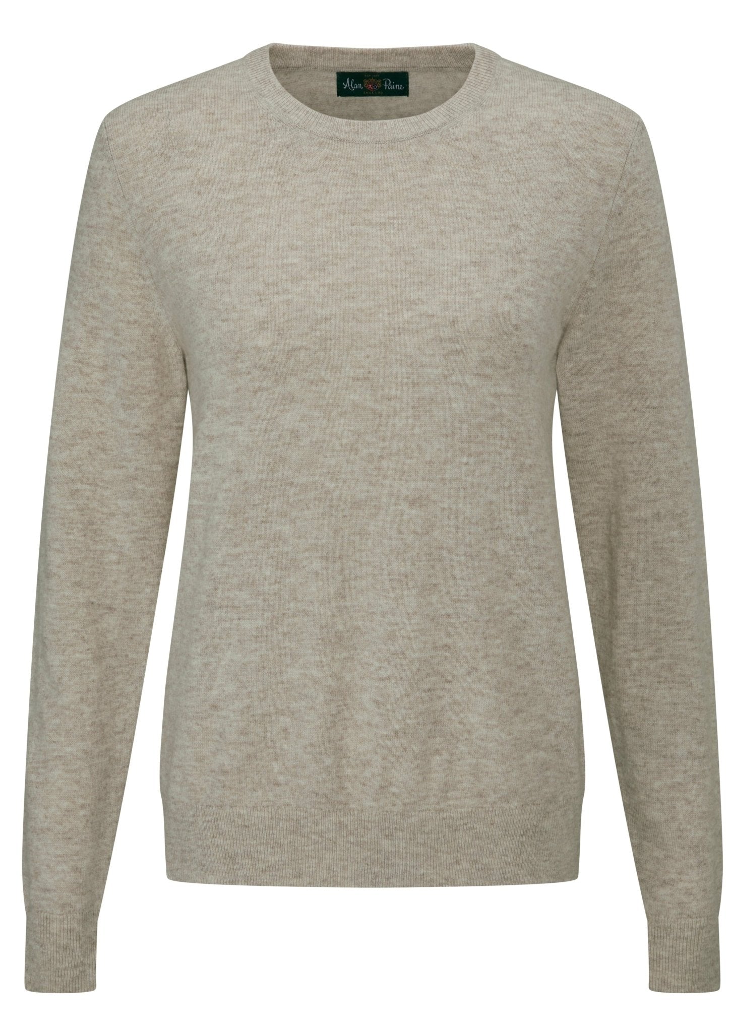 Alan Paine Knitwear Alan Paine Women's Ivy Crew Neck Jumper Porridge