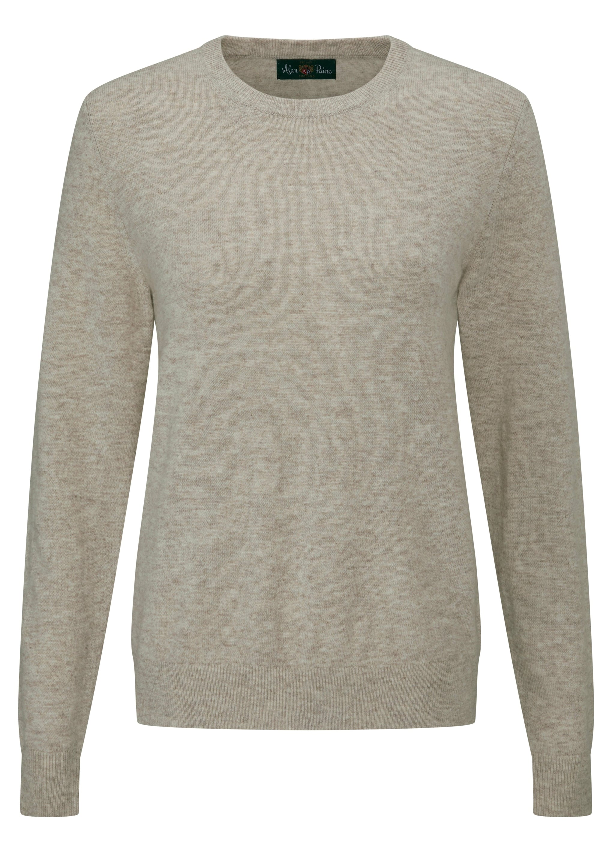 Alan Paine Knitwear Alan Paine Women's Ivy Crew Neck Jumper Porridge