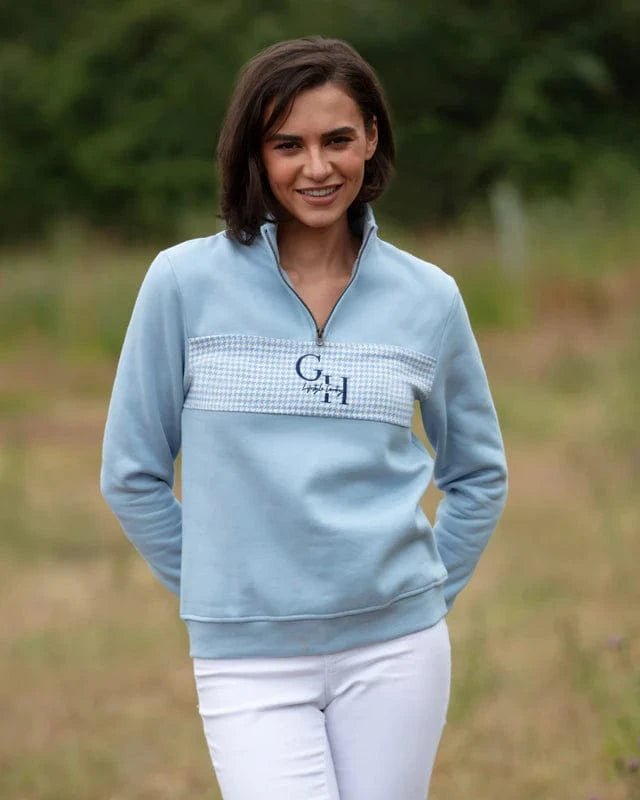 Gunner and Hound Knitwear Gunner and Hound Women's Quarter Zip Baby Blue