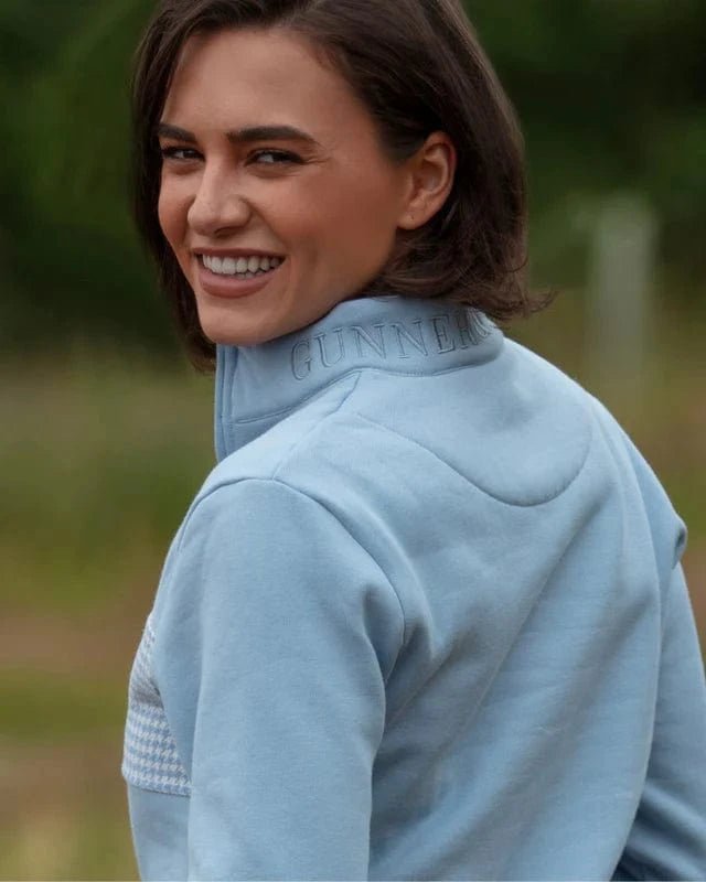 Gunner and Hound Knitwear Gunner and Hound Women's Quarter Zip Baby Blue