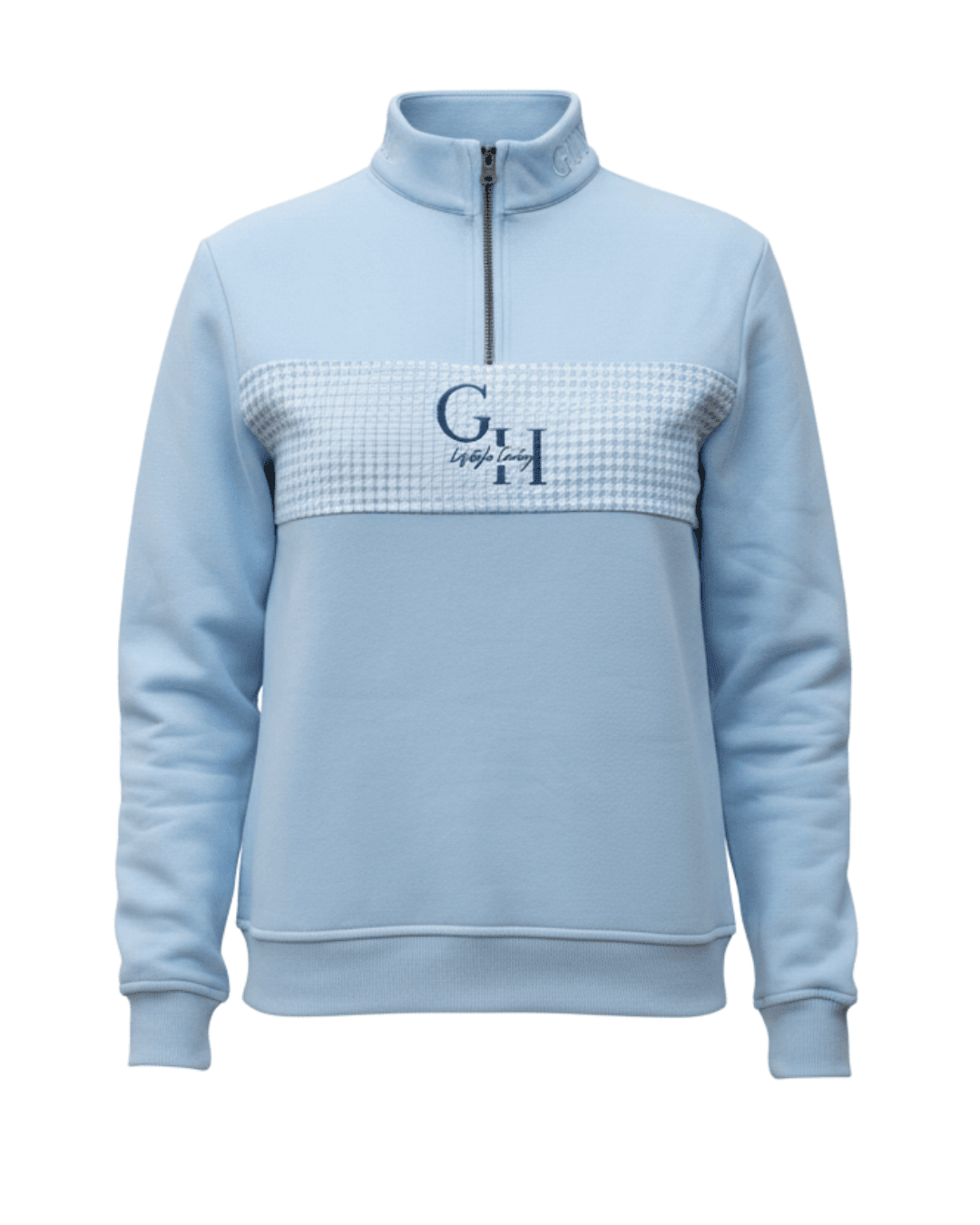 Gunner and Hound Knitwear Gunner and Hound Women's Quarter Zip Baby Blue