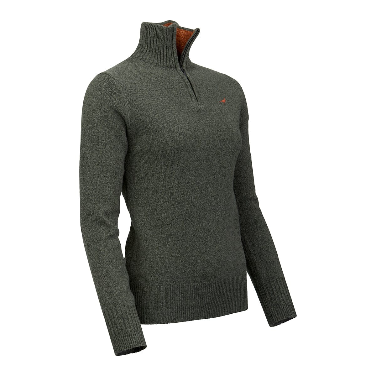 Laksen Knitwear Laksen Women's Tyne 1/4 Zip Jumper Forest