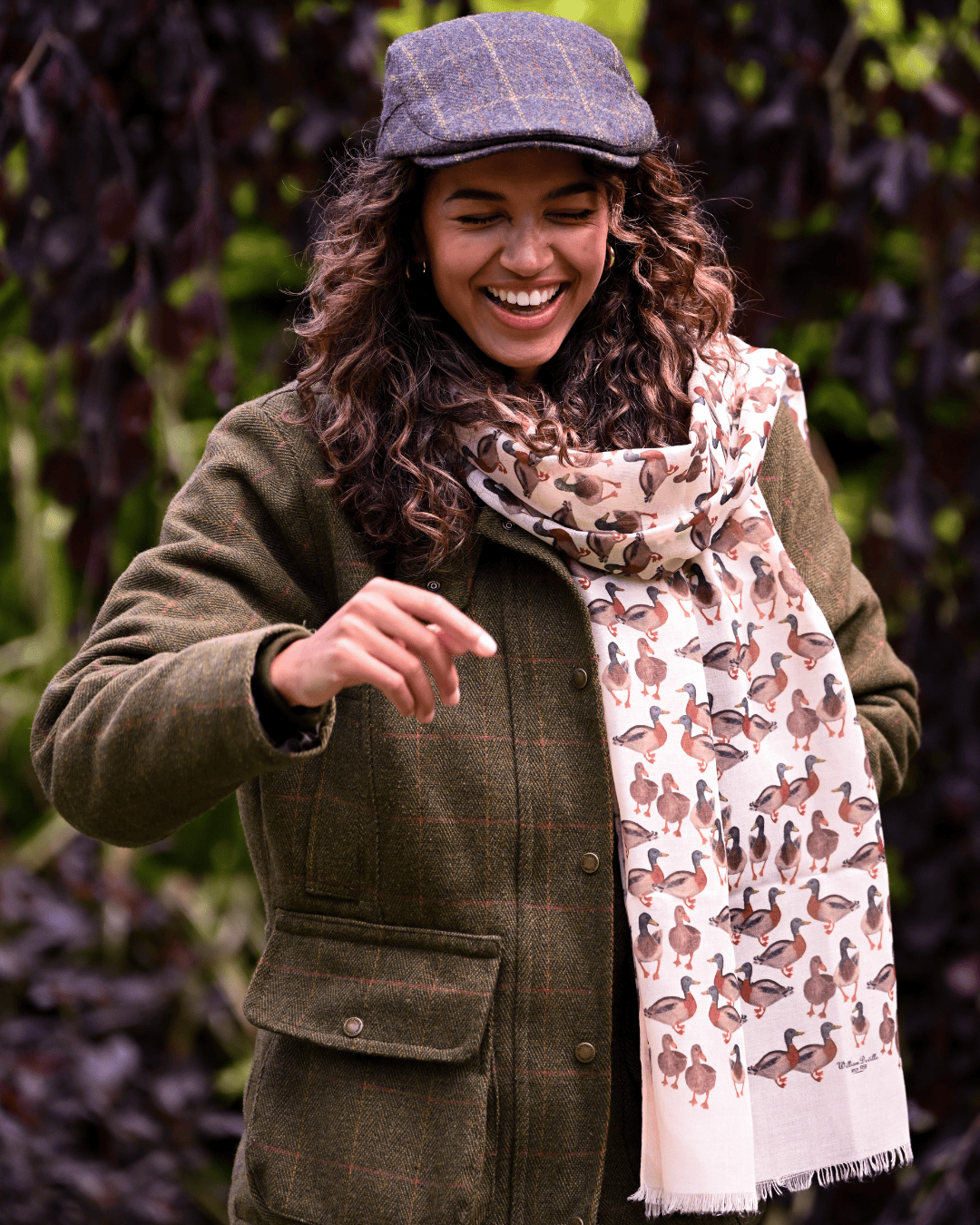 Bishops and Haig Scarves Bishops and Haig Duck Artwork Scarf