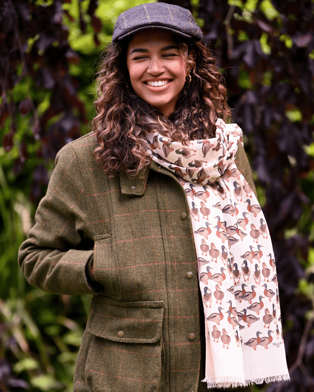 Bishops and Haig Scarves Bishops and Haig Duck Artwork Scarf