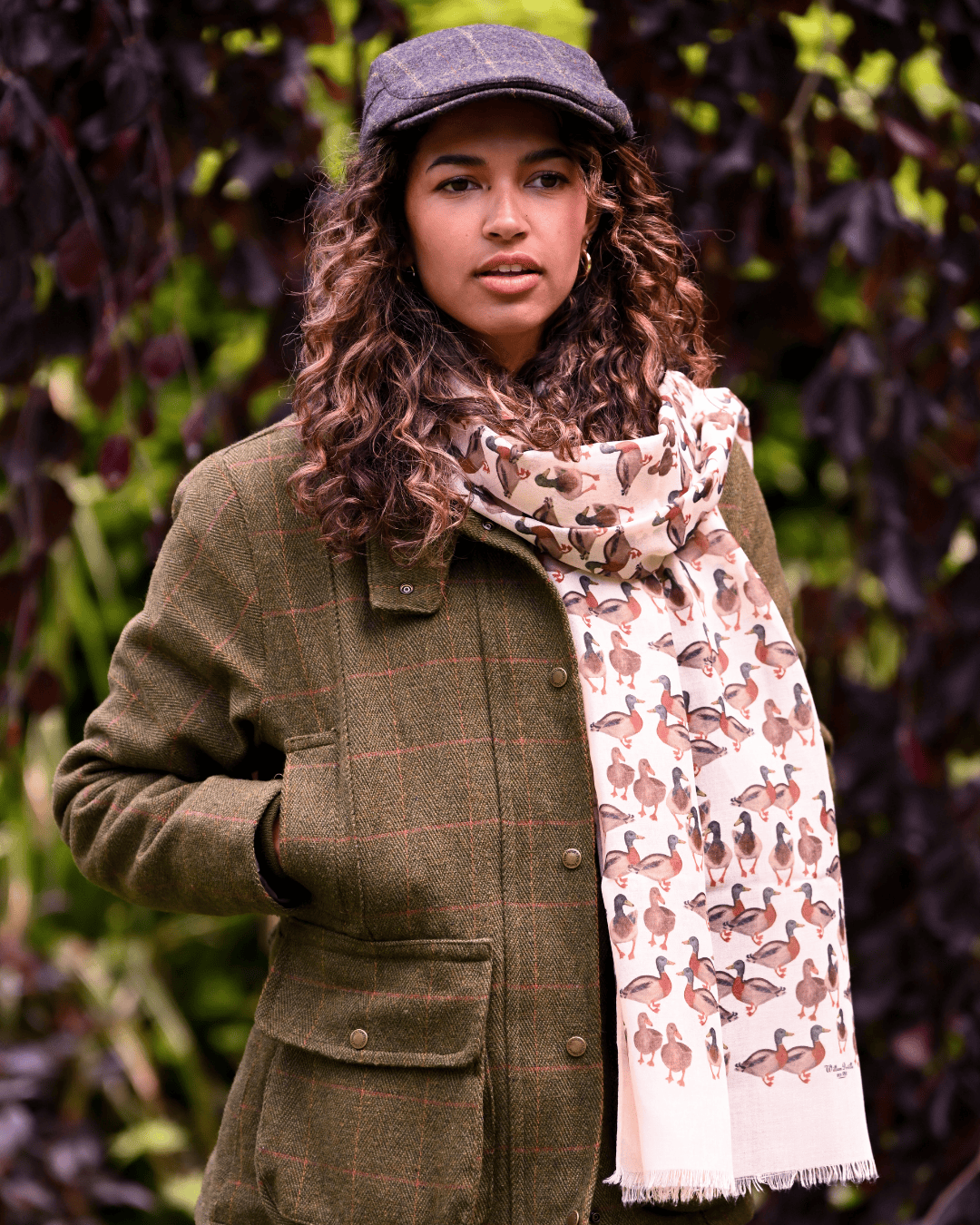 Bishops and Haig Scarves Bishops and Haig Duck Artwork Scarf