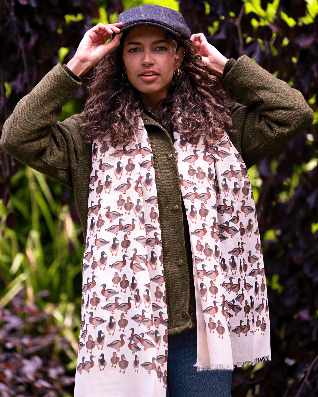 Bishops and Haig Scarves Bishops and Haig Duck Artwork Scarf