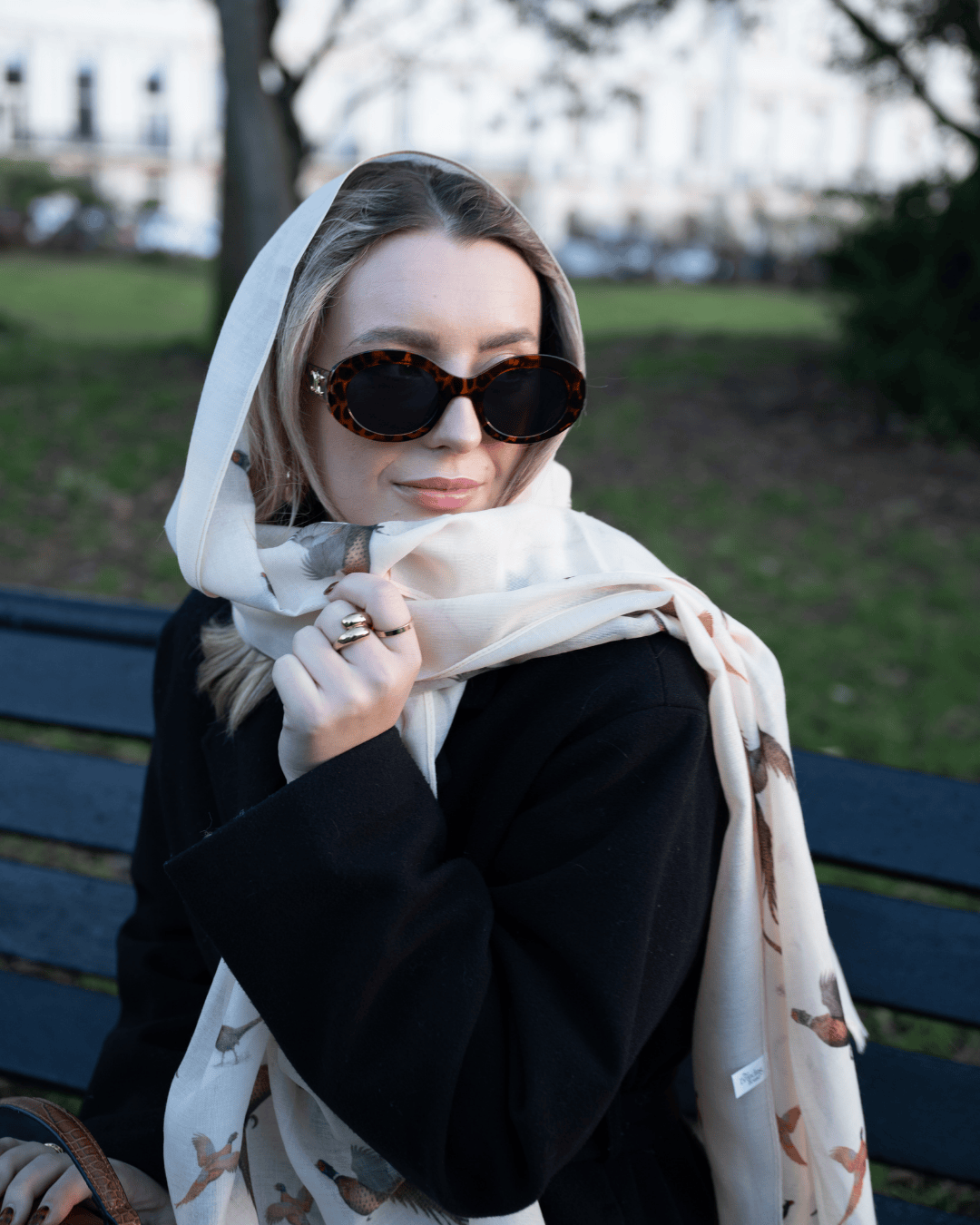 Bishops and Haig Scarves Bishops and Haig Pheasant Artwork Scarf