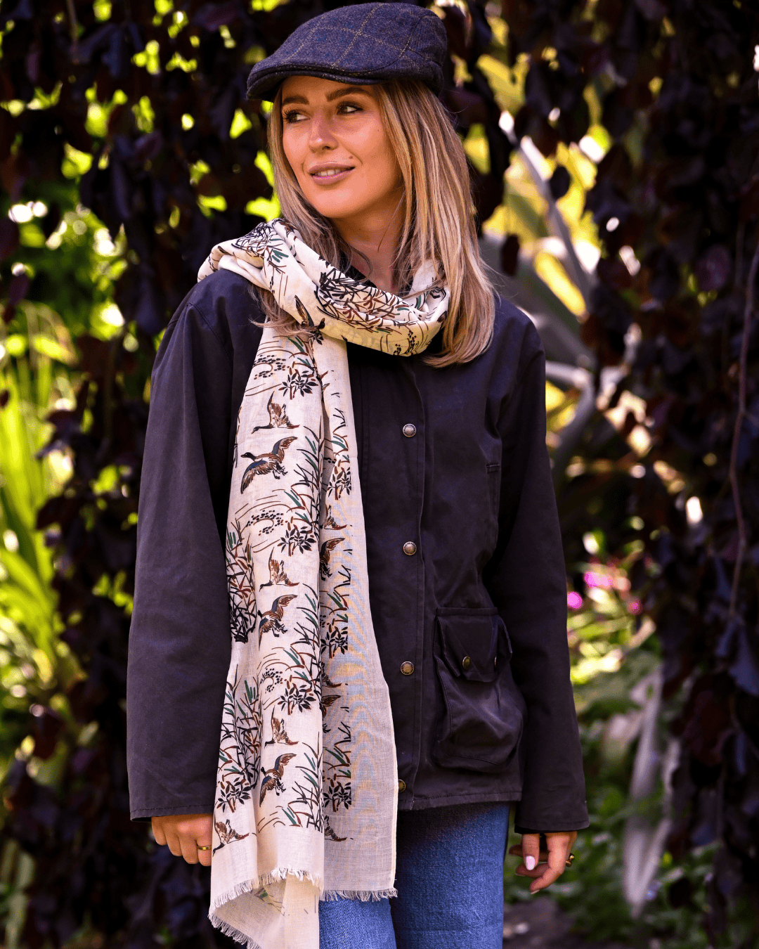 Bishops and Haig Scarves Bishops and Haig Wild Duck Artwork Scarf