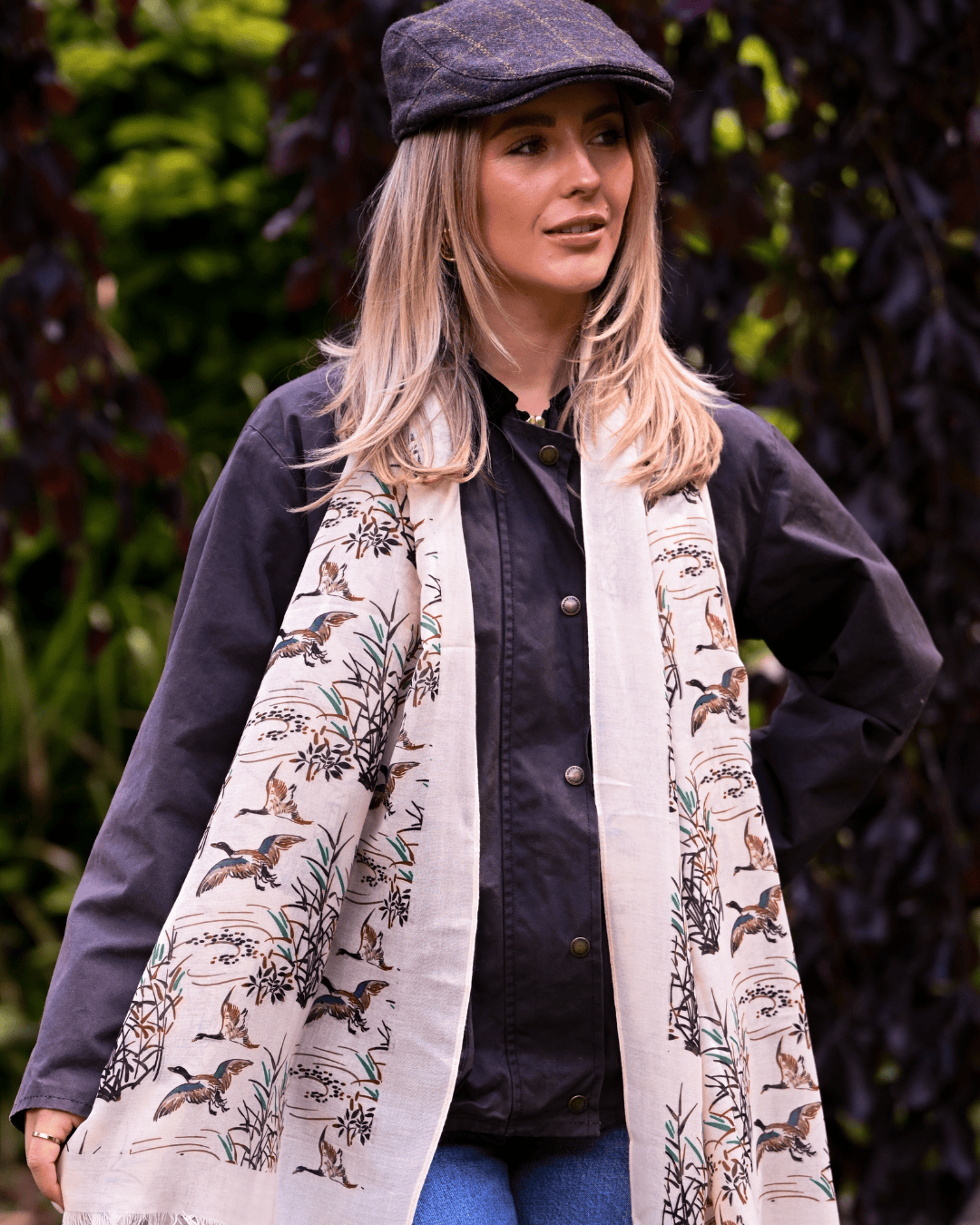 Bishops and Haig Scarves Bishops and Haig Wild Duck Artwork Scarf