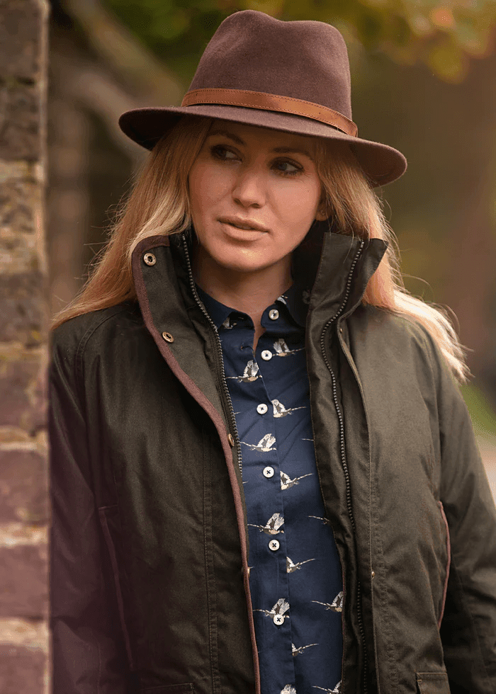 Alan Paine Shirts Alan Paine Women's Lawen Pheasant Shirt Navy